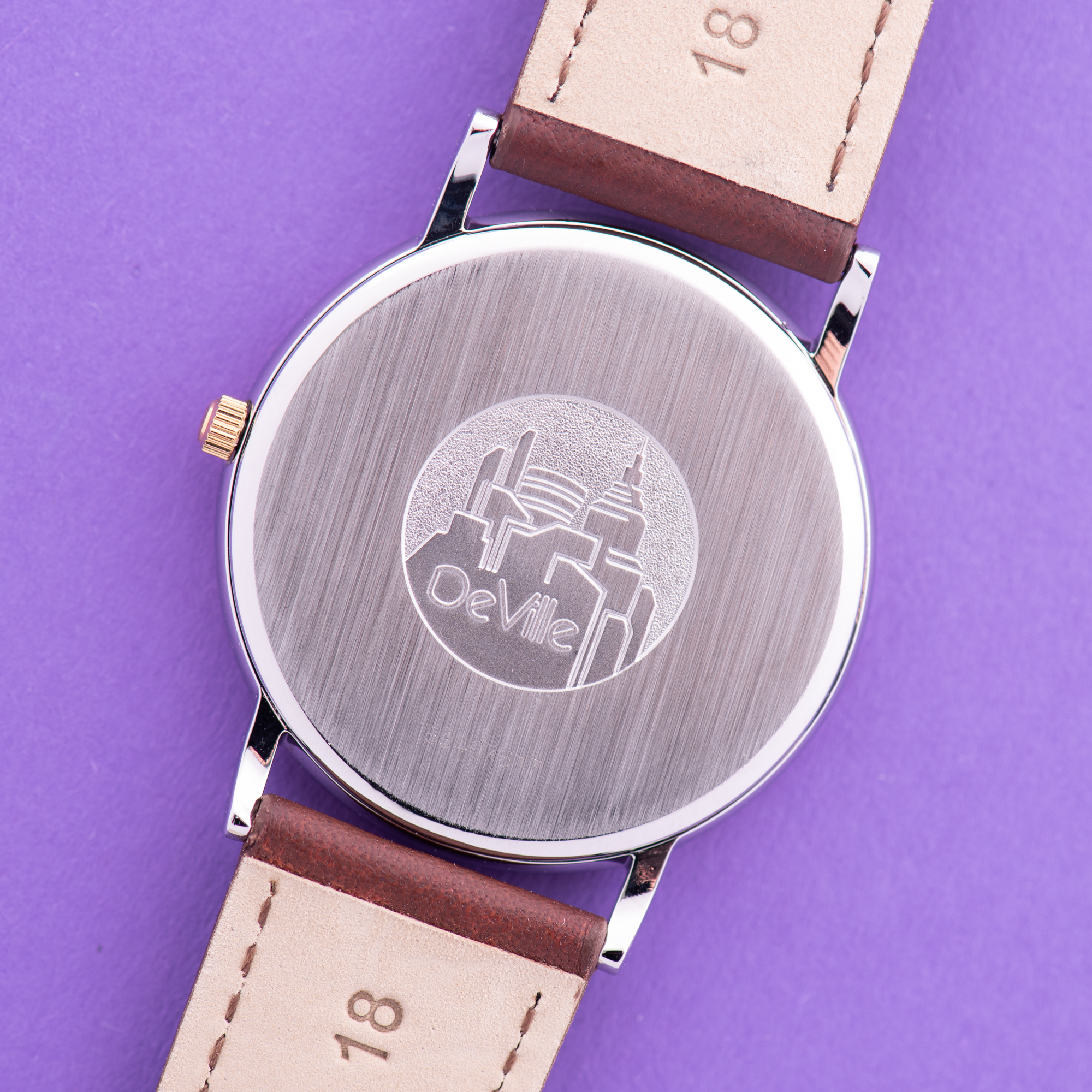 View of Omega De Ville Quartz Roman Dial Bicolor
