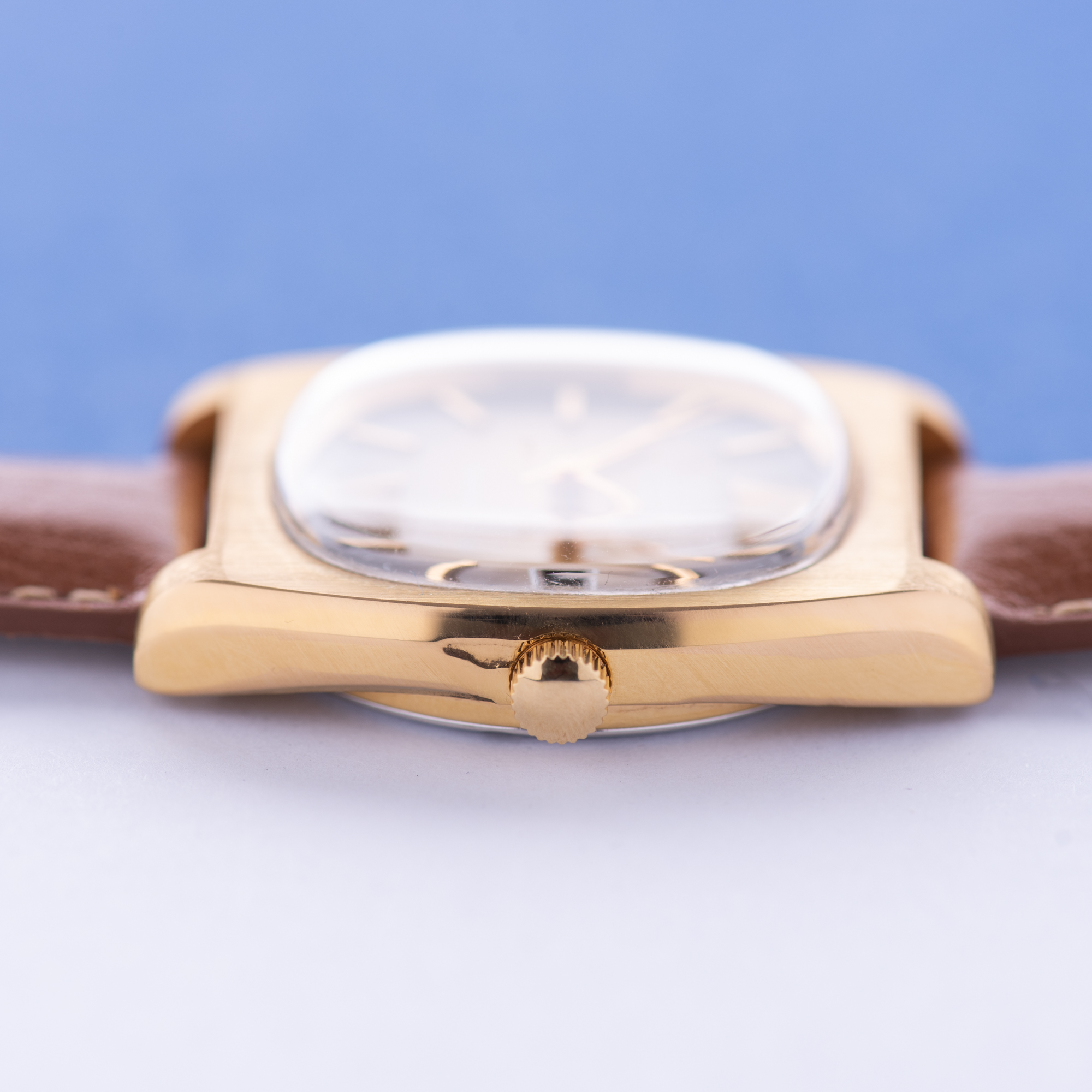 Vue de Omega Genève Automatic Date Brown Vignette From 1973 Réf 166.0190