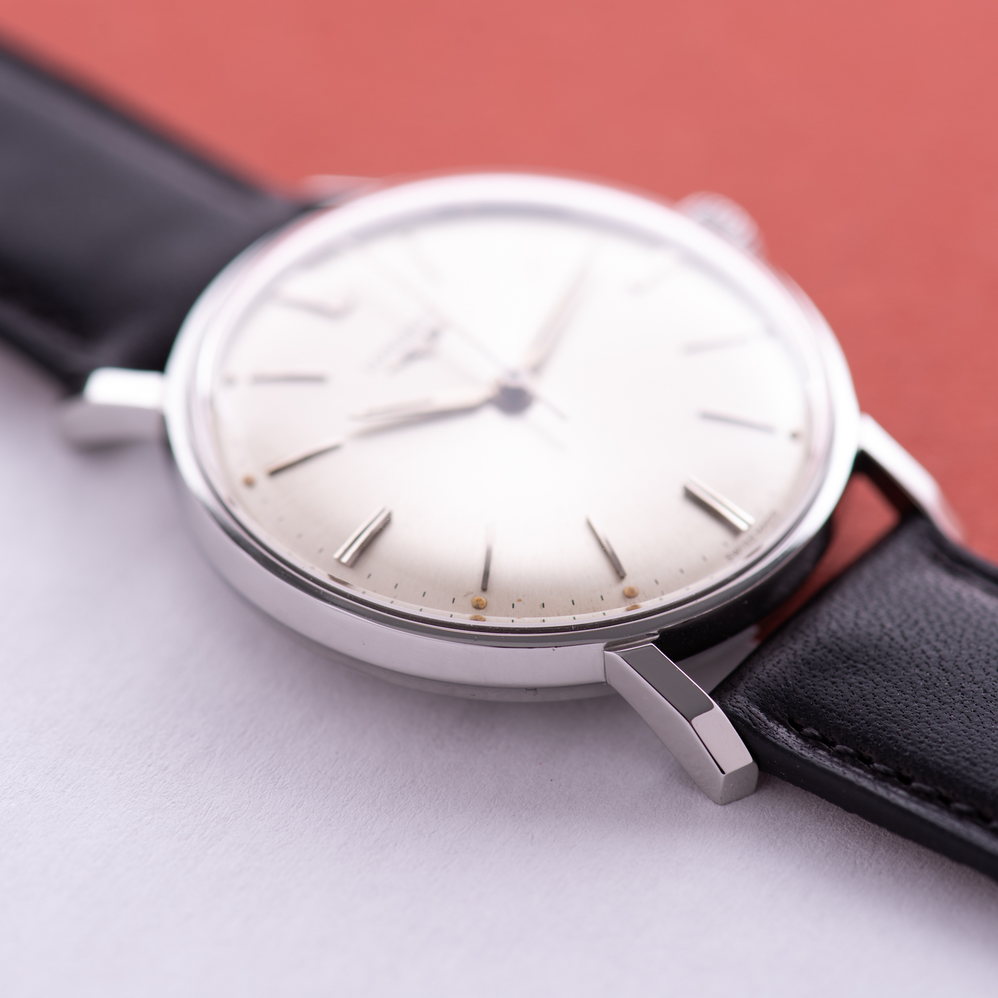 View of Longines Dress Watch Centre Seconds Steel Cal 280 Réf 7159