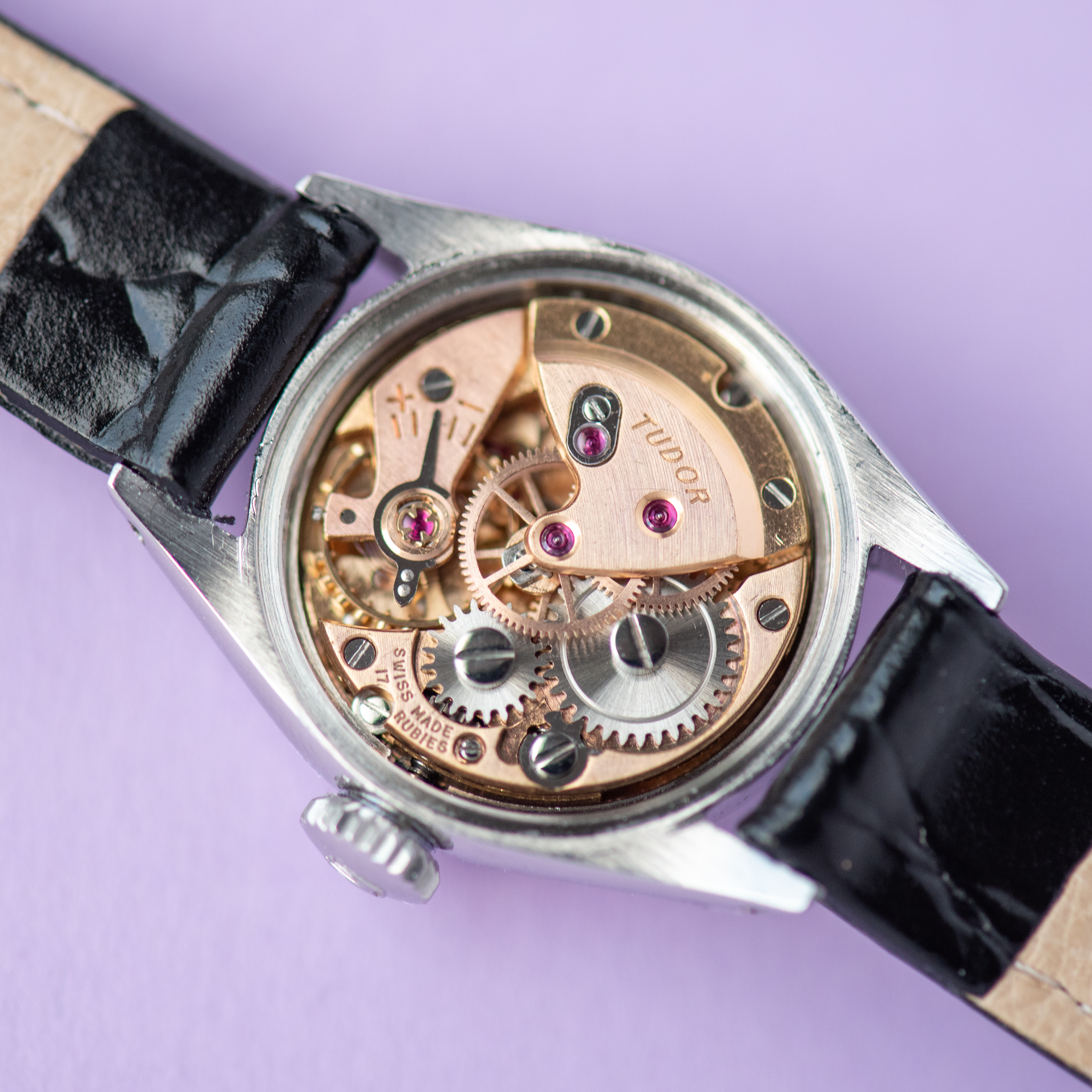 View of Tudor Small Rose Oyster Royal Shock-Resisting Réf 7935 from 1957