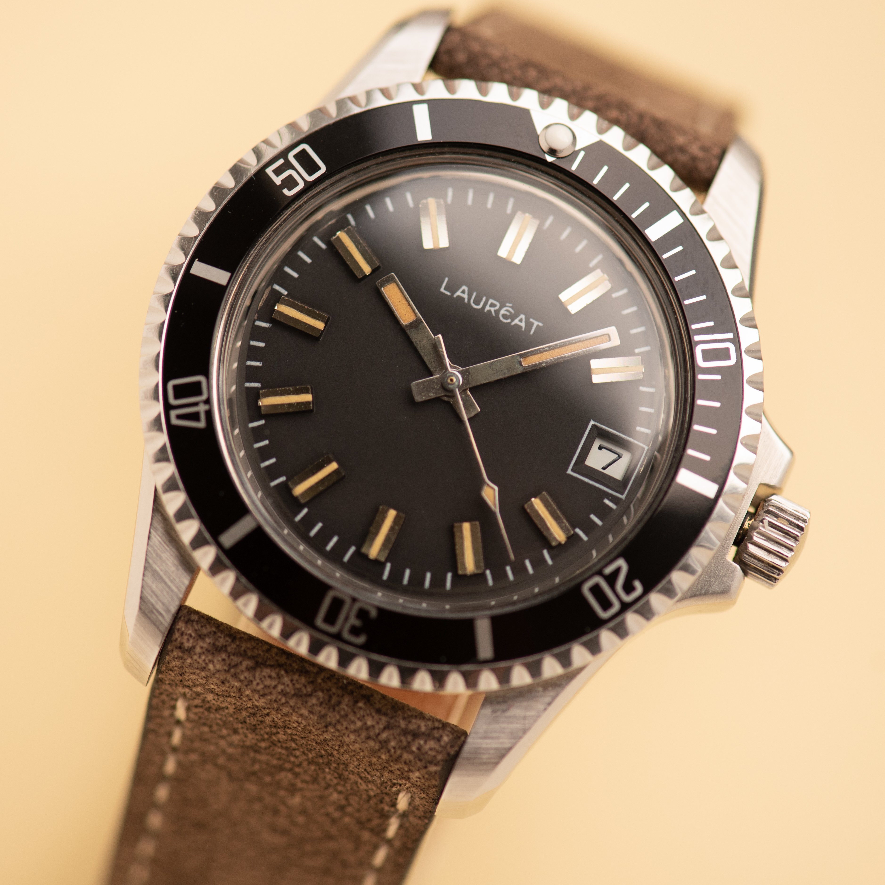 Vue de Lauréat Diver Automatic Rolex 5513 Style Réf 4344