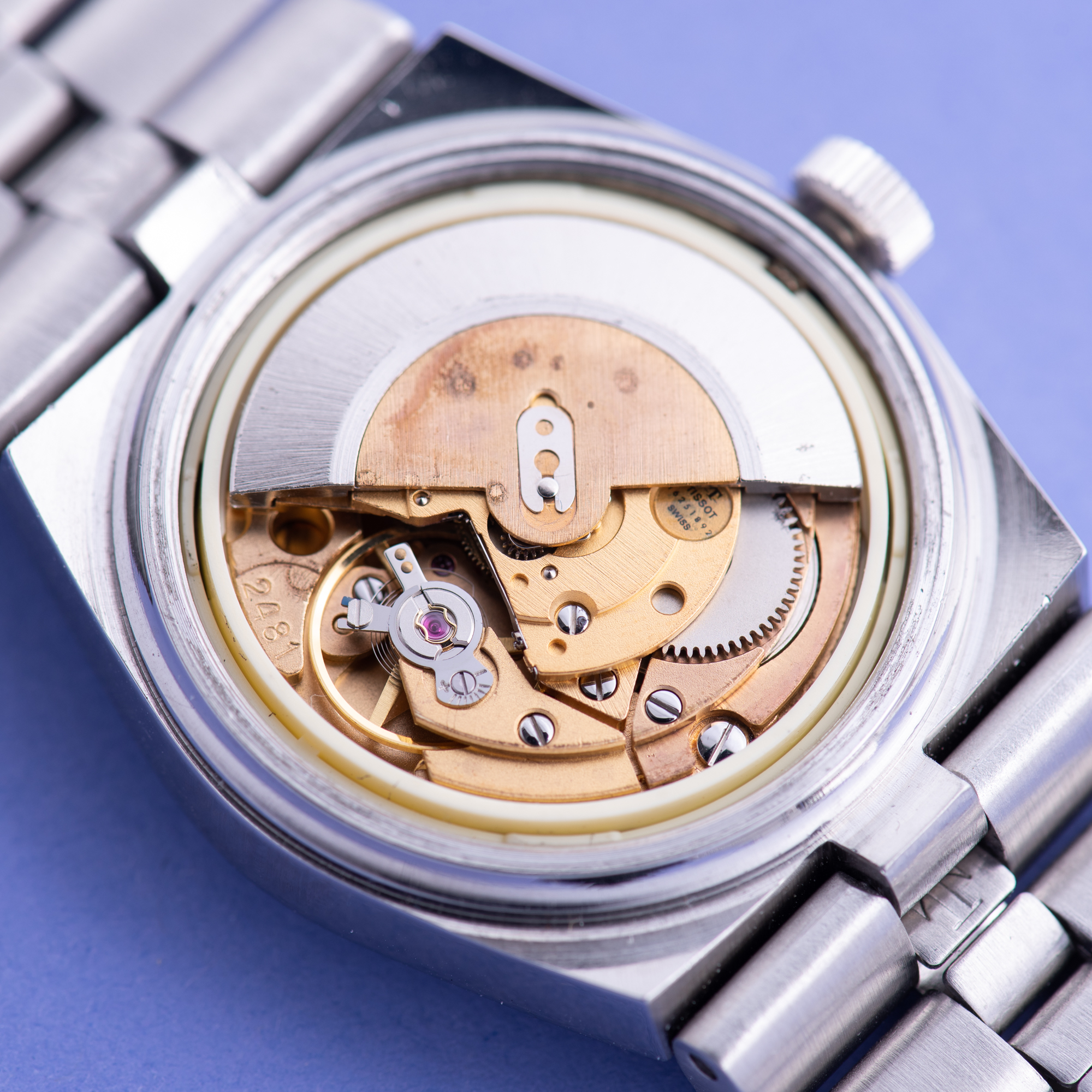 View of Tissot PR516 GL Red Bordeaux Ref 44672-6