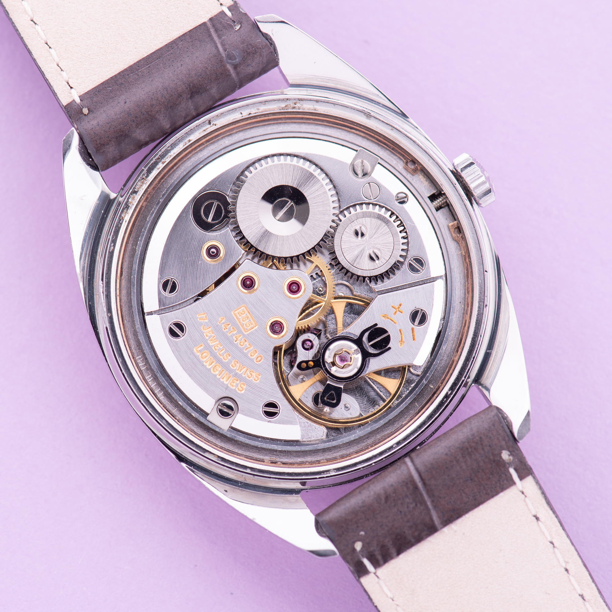 View of Longines Dress Watch Centre Seconds Cal 285 Ref 7912