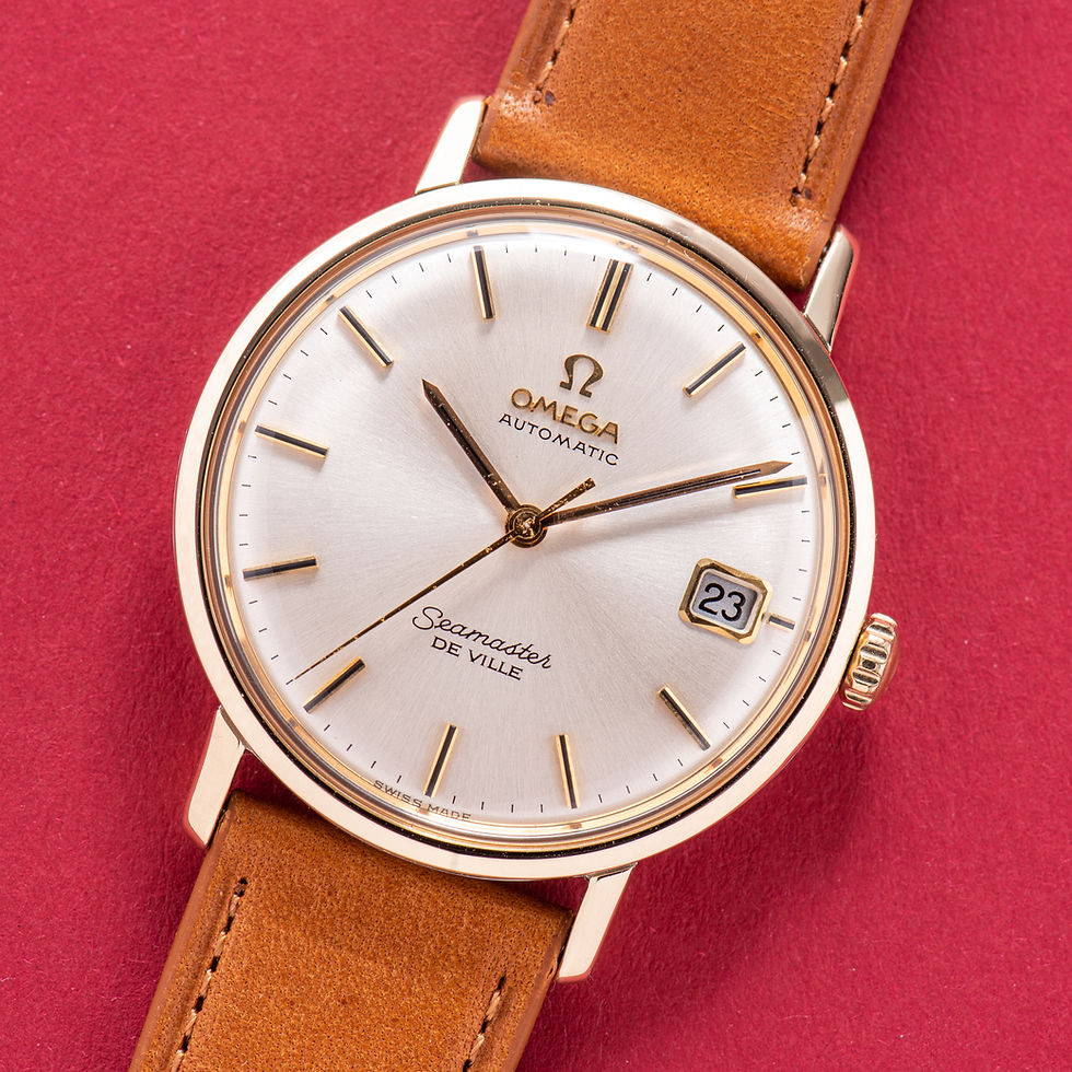 Thumbnail: Omega Seamaster De Ville Date Automatic Gold/Steel Réf 166.020