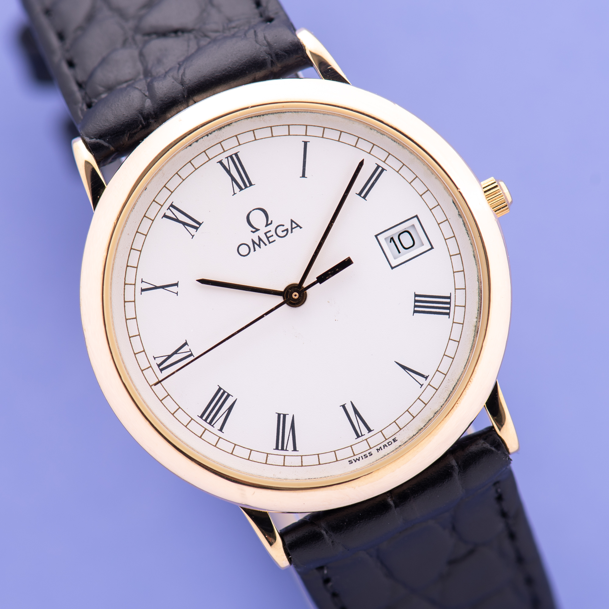 Vue de Omega De Ville Date Quartz Réf 196.0312