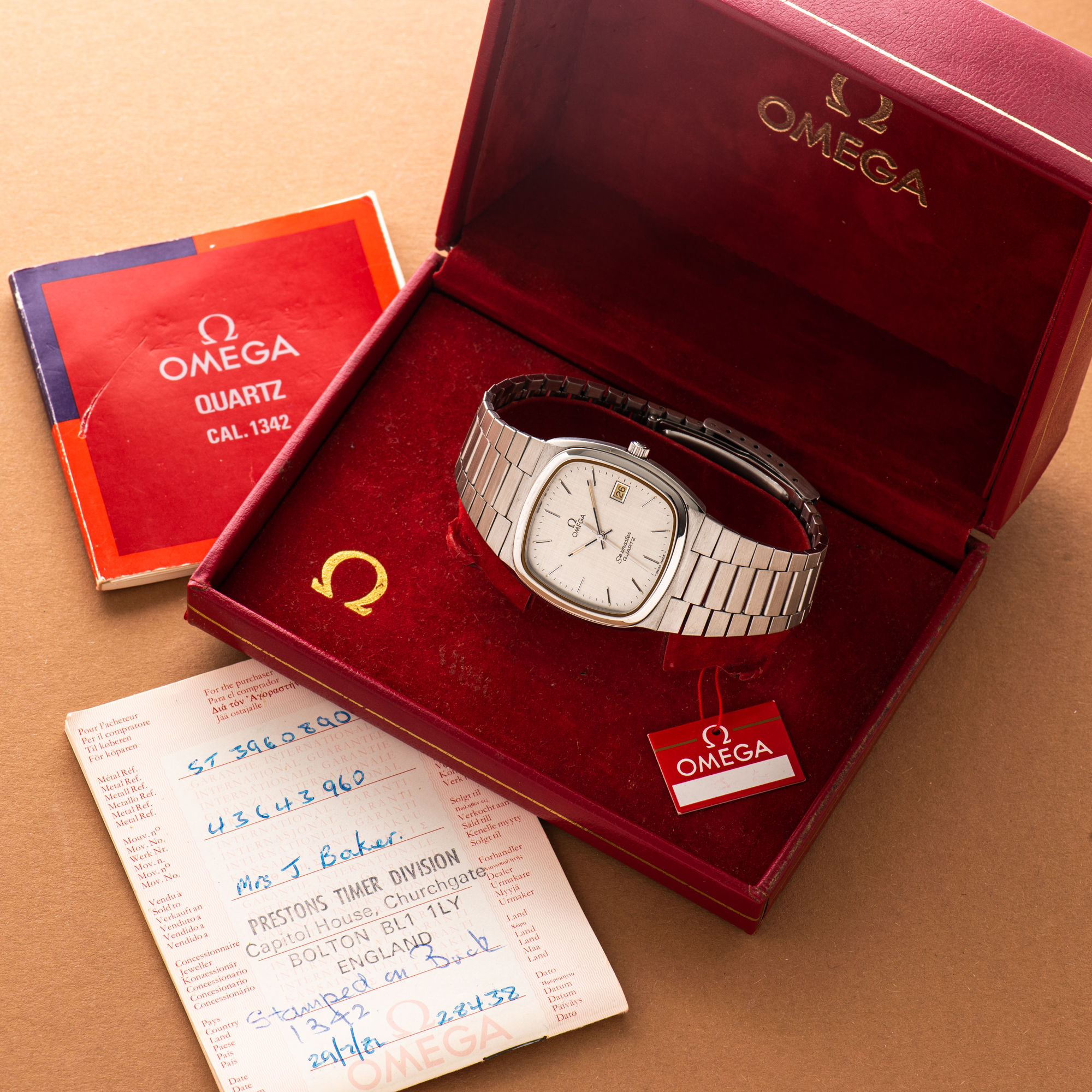 Omega Seamaster Quartz Full Set from 1981 cal 1342 Réf 396.0890