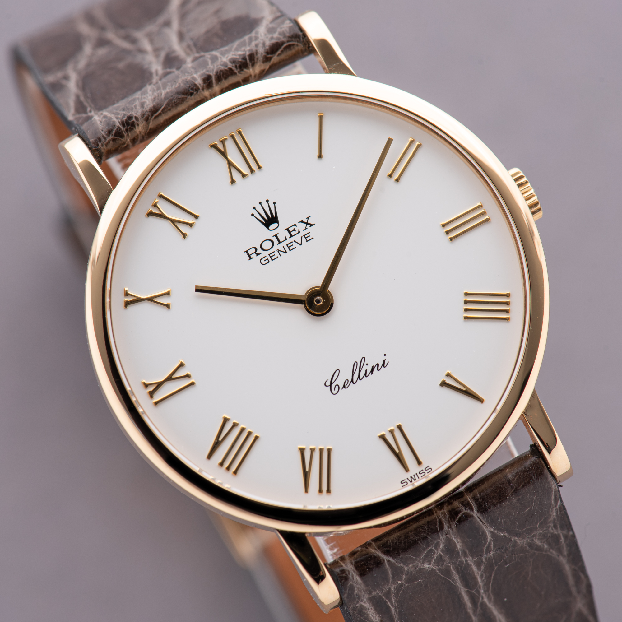 Zicht op Rolex Cellini 18K Geelgouden jurk Watch Cal 1601 Ref 5112