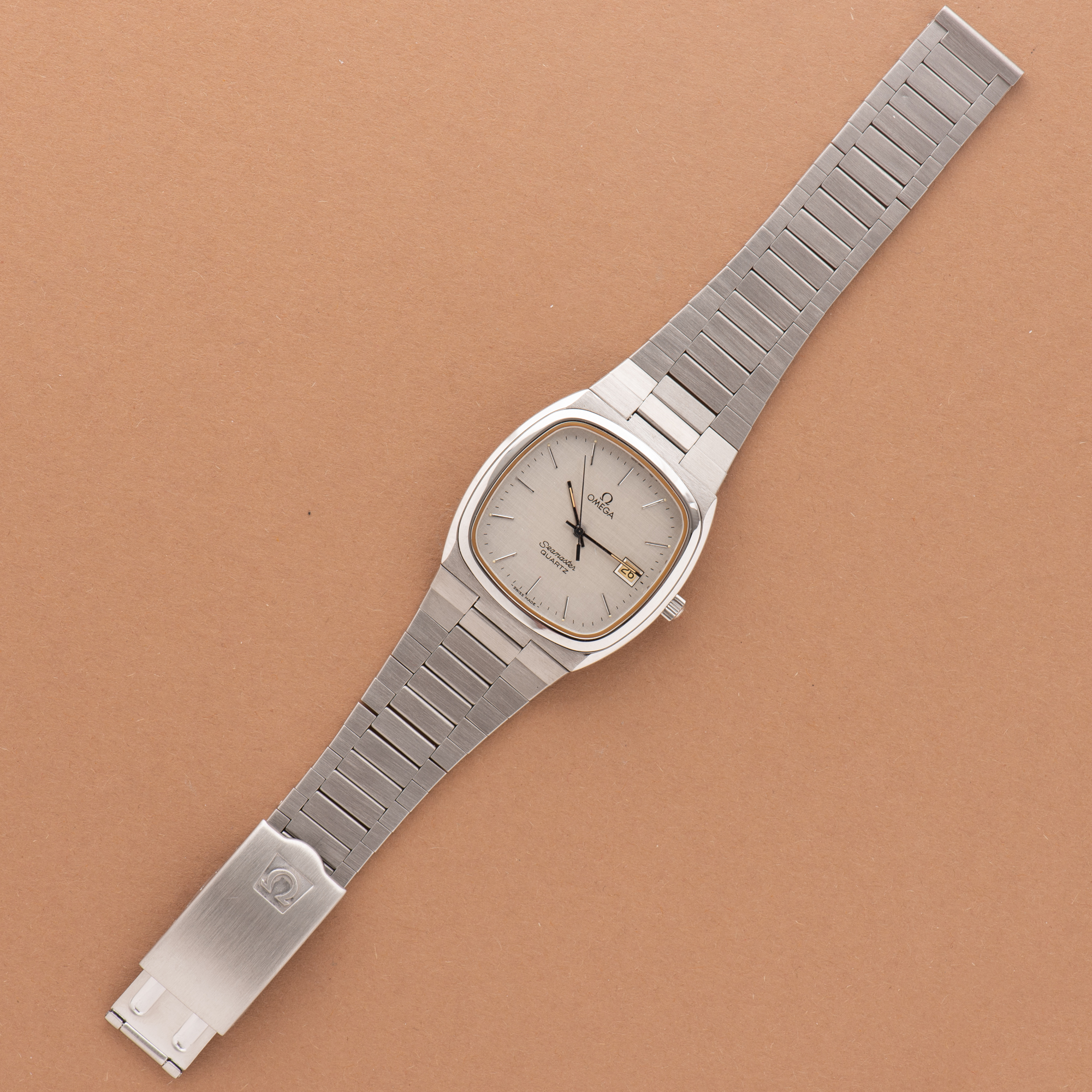View of Omega Seamaster Quartz Full Set from 1981 cal 1342 Réf 396.0890