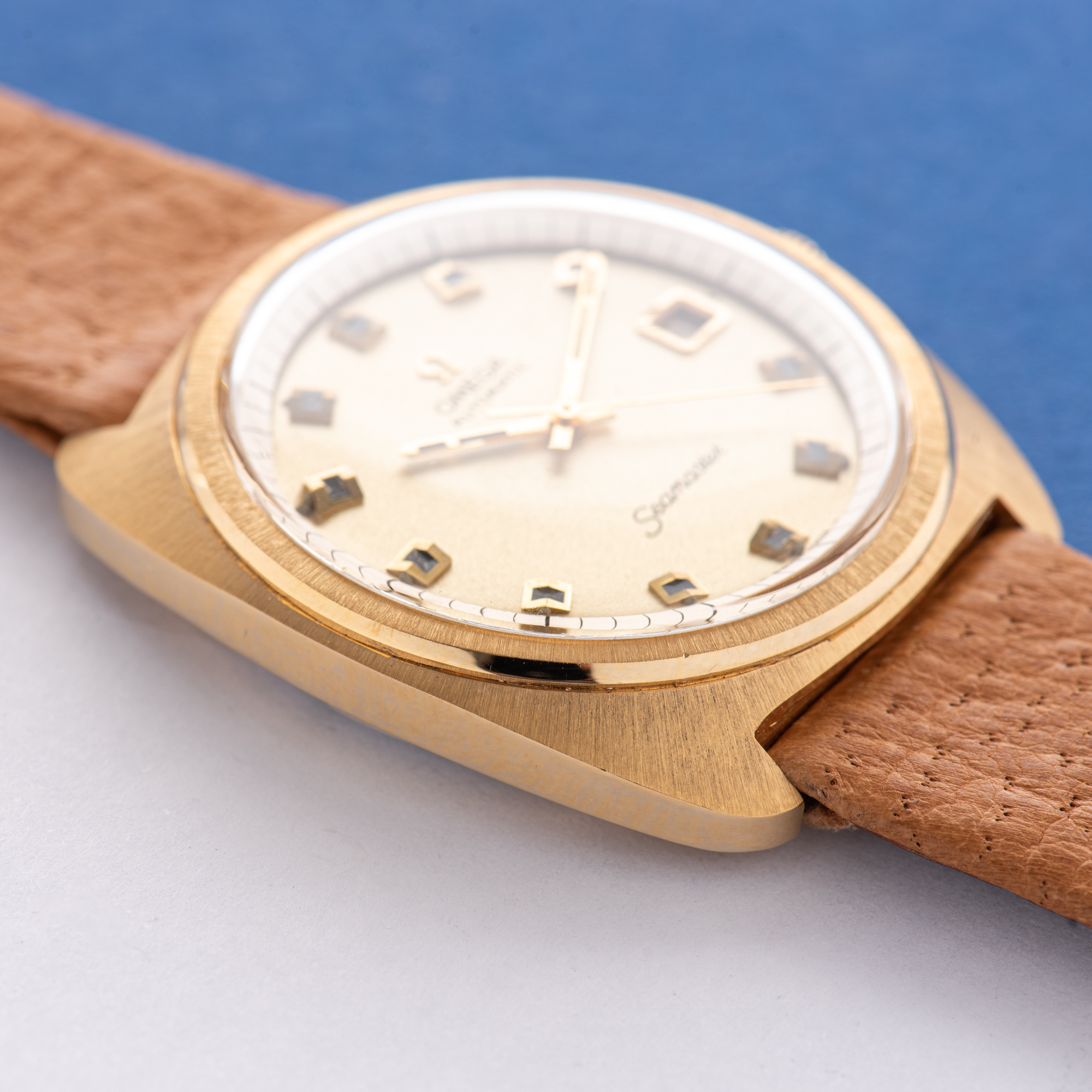 View of Omega Seamaster Automatic Jumbo Star Dial from 1969 Réf 166.065
