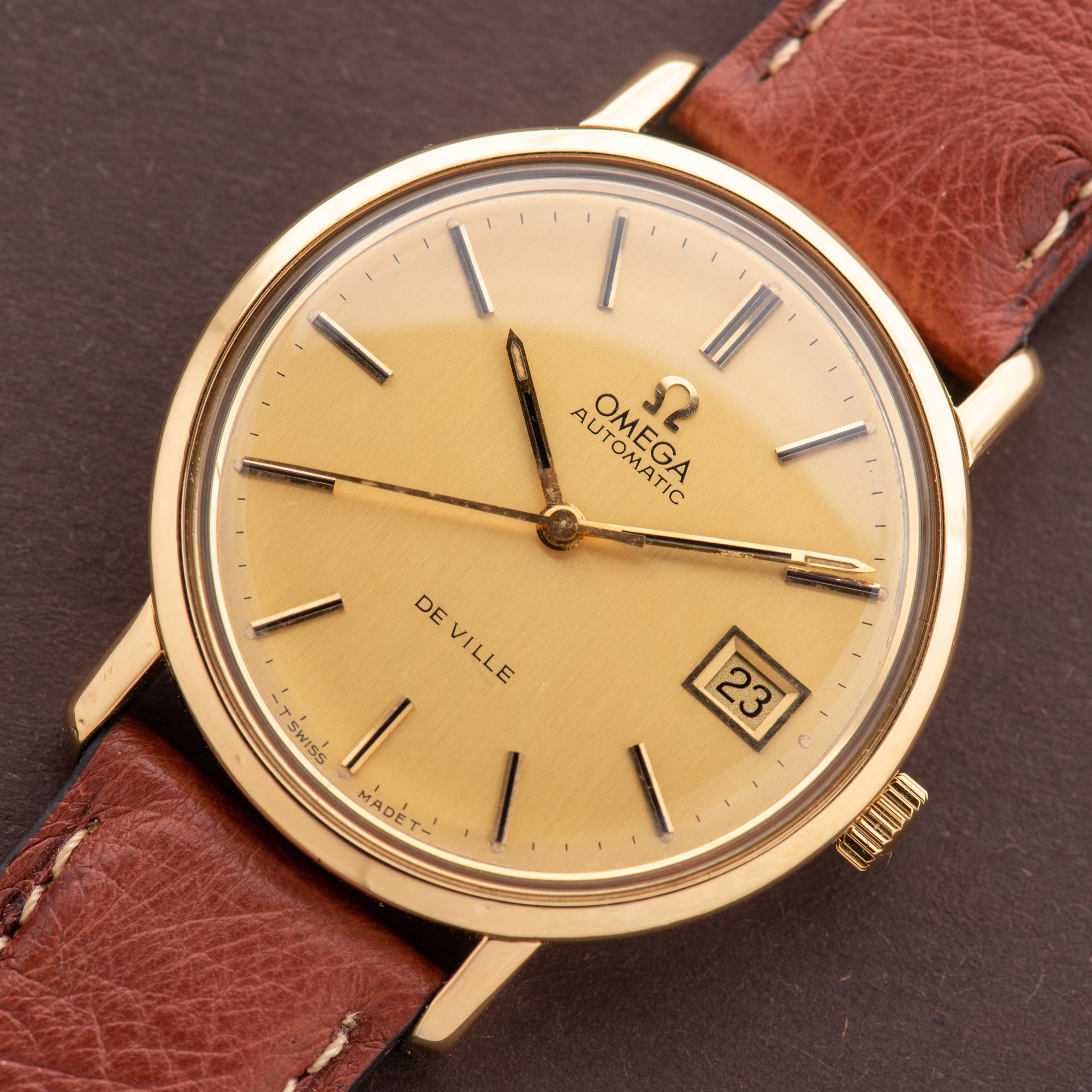 View of Omega Geneva Automatic Date ref 166.0161