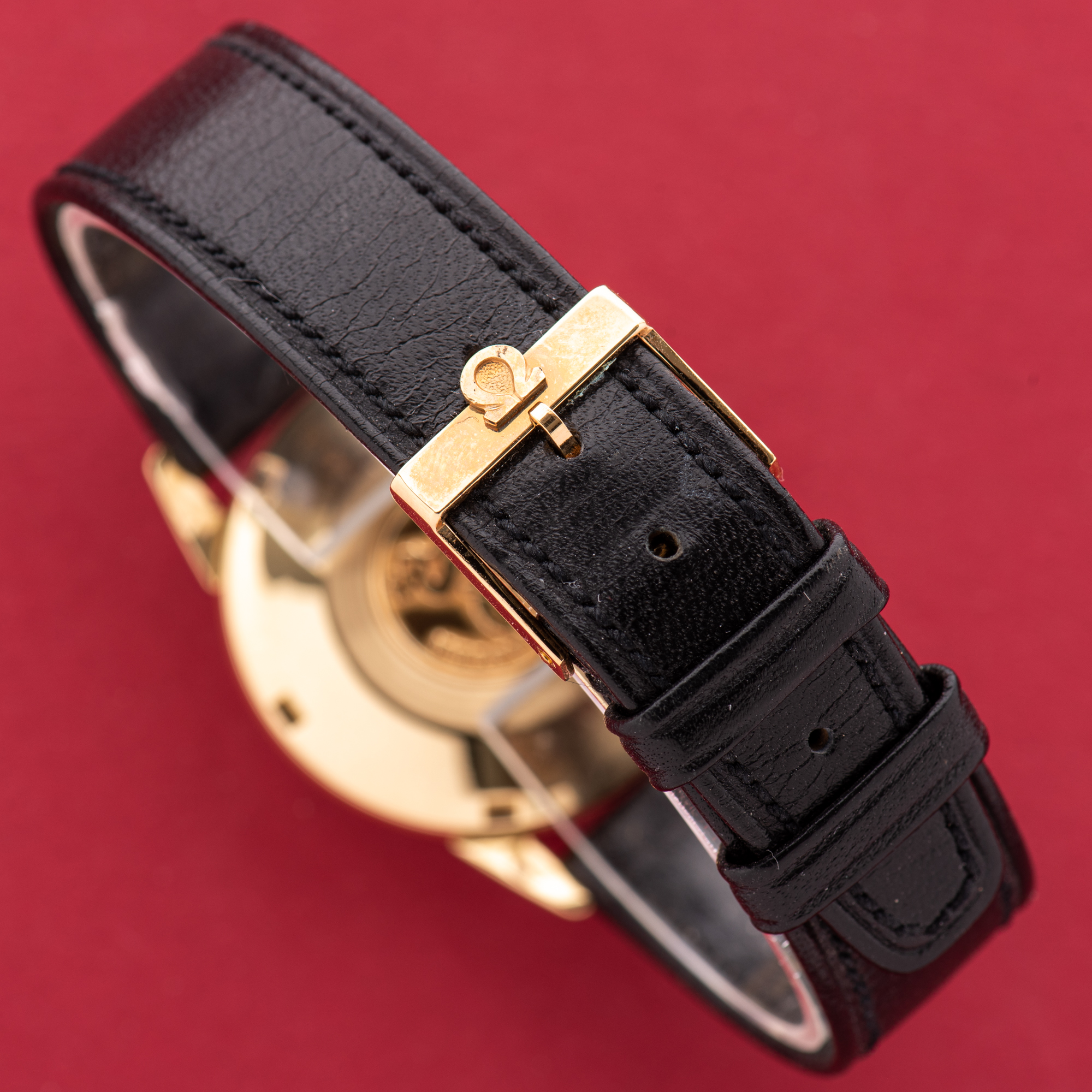 Vue de Omega Seamaster Automatic 18K Yellow Gold Onyx Index from 1959 Réf 14704