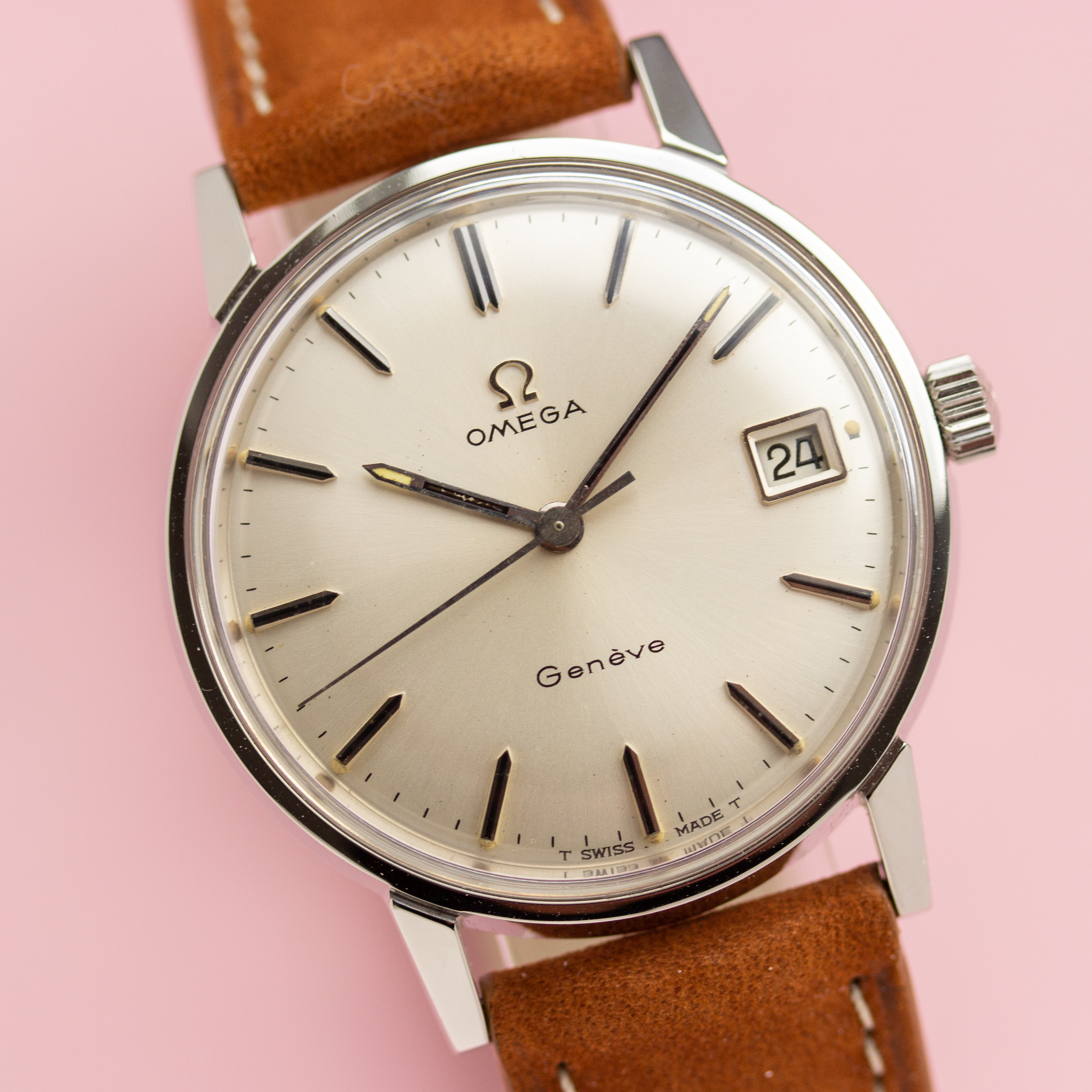 View of Omega Geneva Date Ref 136.00011 cal 613