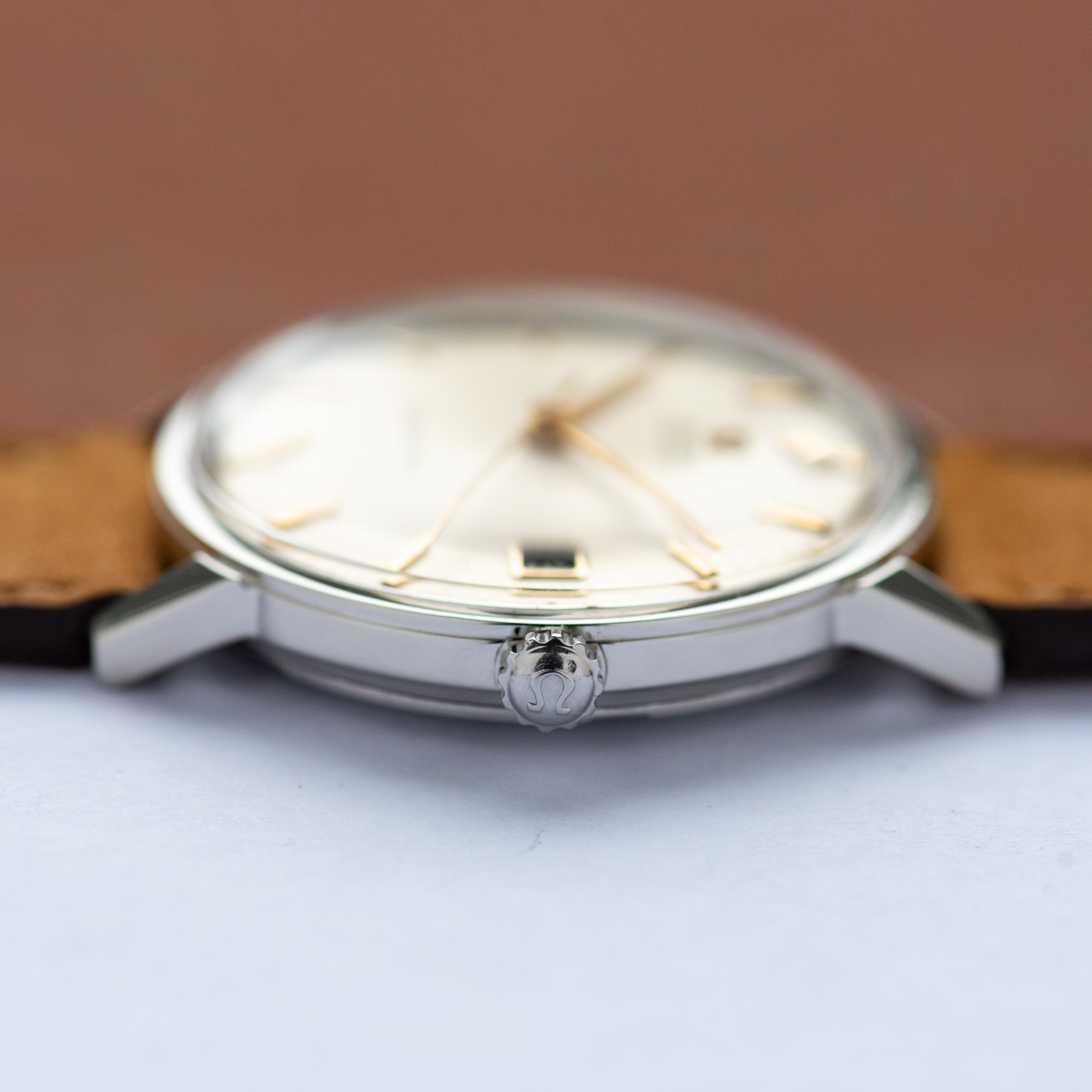 View of Omega Seamaster Automatic Date Ref 166.002 from 1965