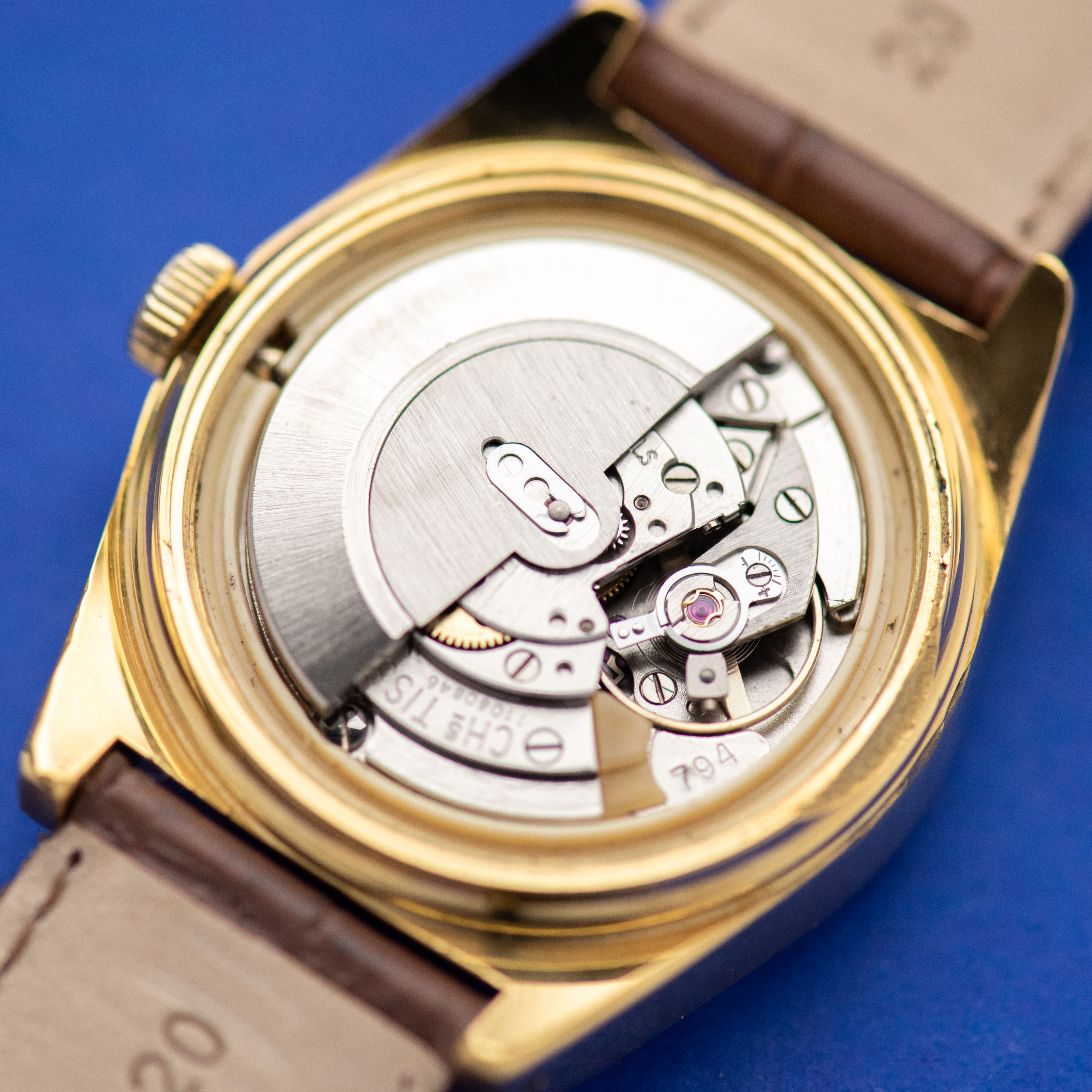 View of Tissot Seastar PR516 GL Bordeaux Day Date Automatic