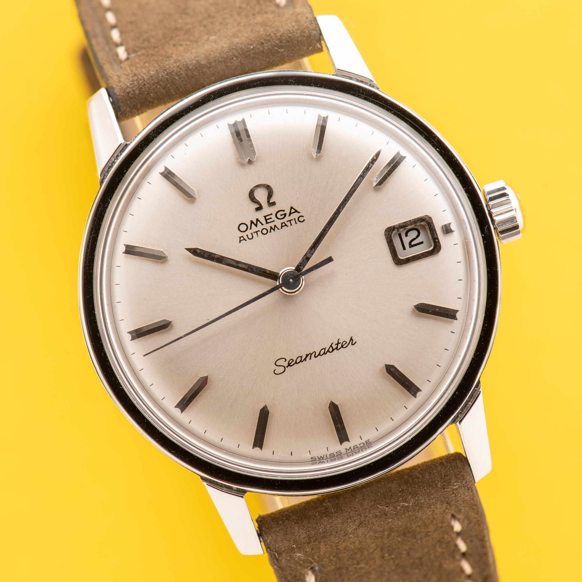 Vue de Omega Seamaster Automatic Date from 1965 Réf 166.002