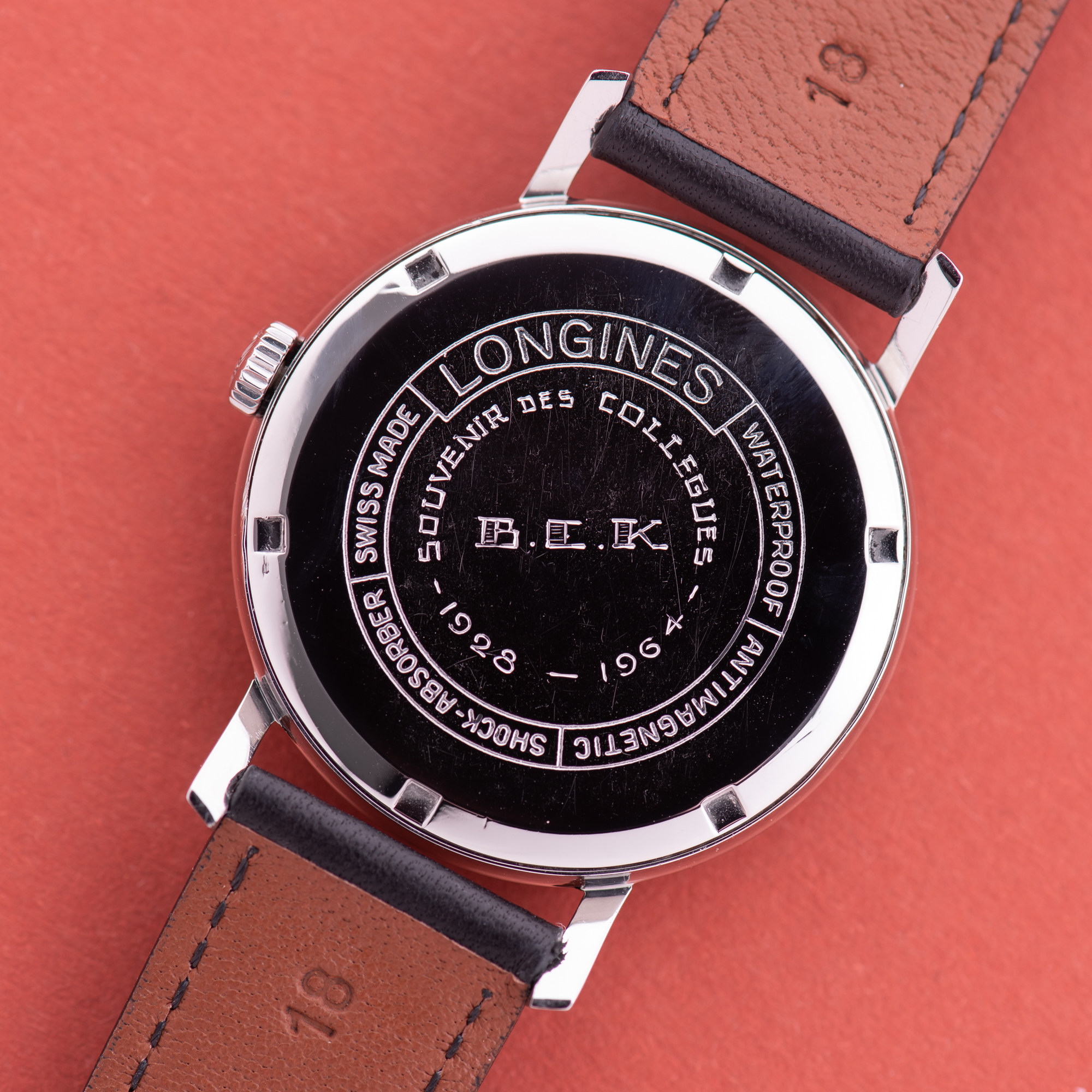 View of Longines Dress Watch Centre Seconds Steel Cal 280 Réf 7159