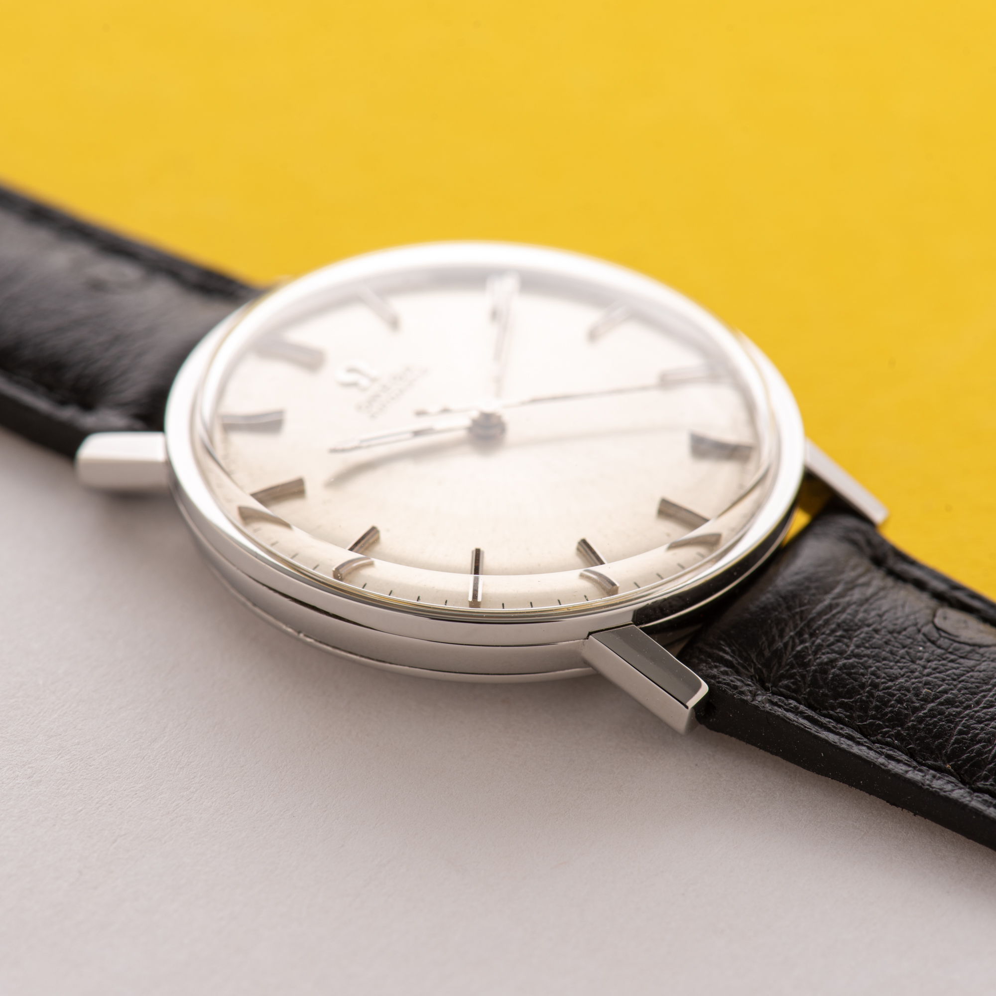 View of Omega Automatic Dress Watch Steel from 1965 Ref 161.009