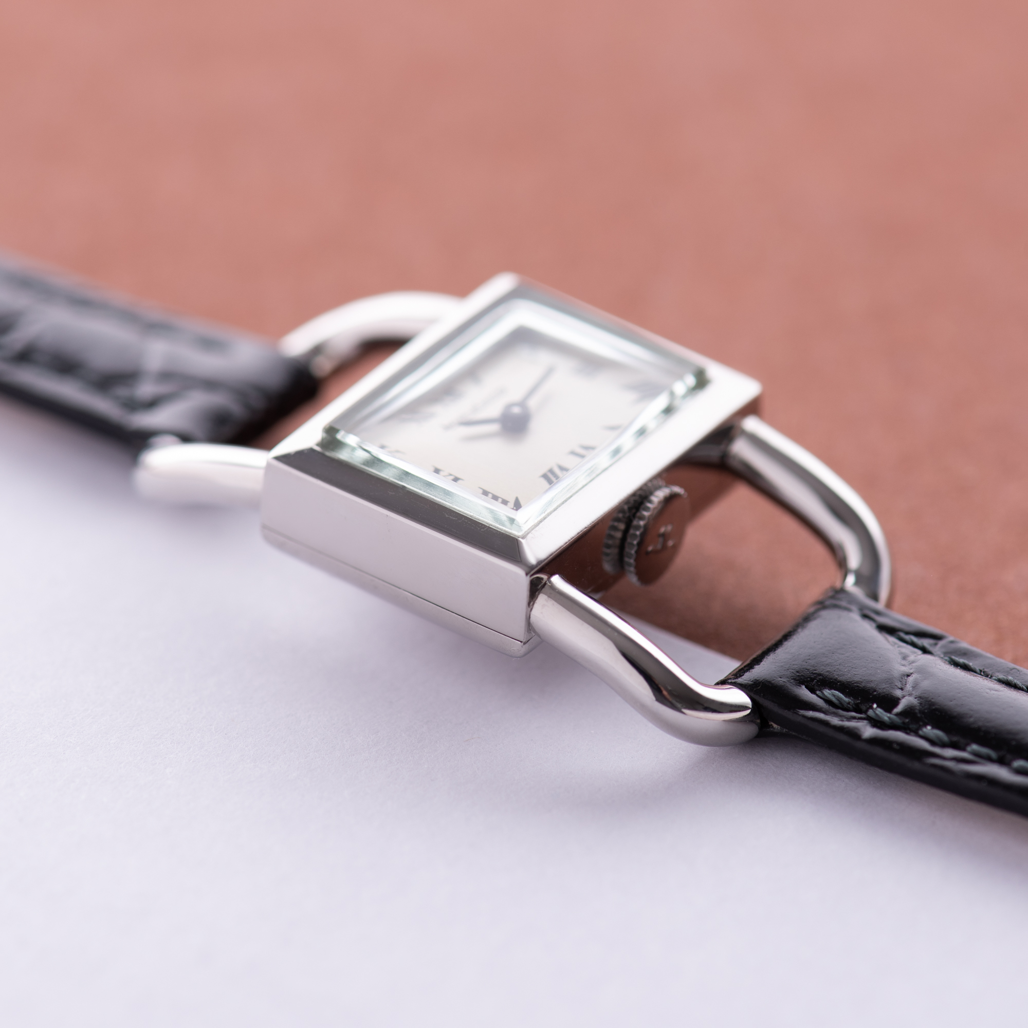 View of Jaeger-LeCoultre Etrier Lucchetto for Hermes Réf 1670.42