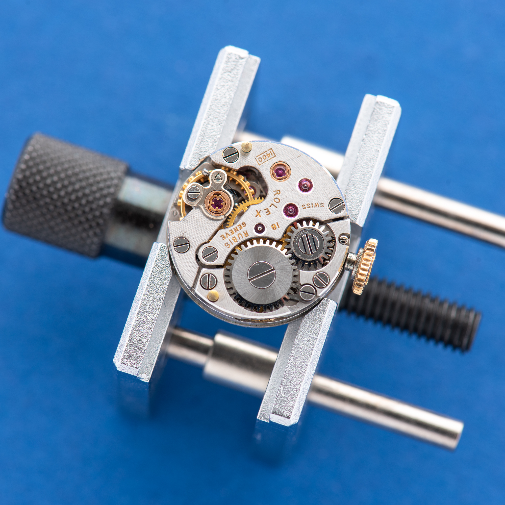 View of Rolex Precision Cocktail watch 18K Yellow Gold Ref 2132
