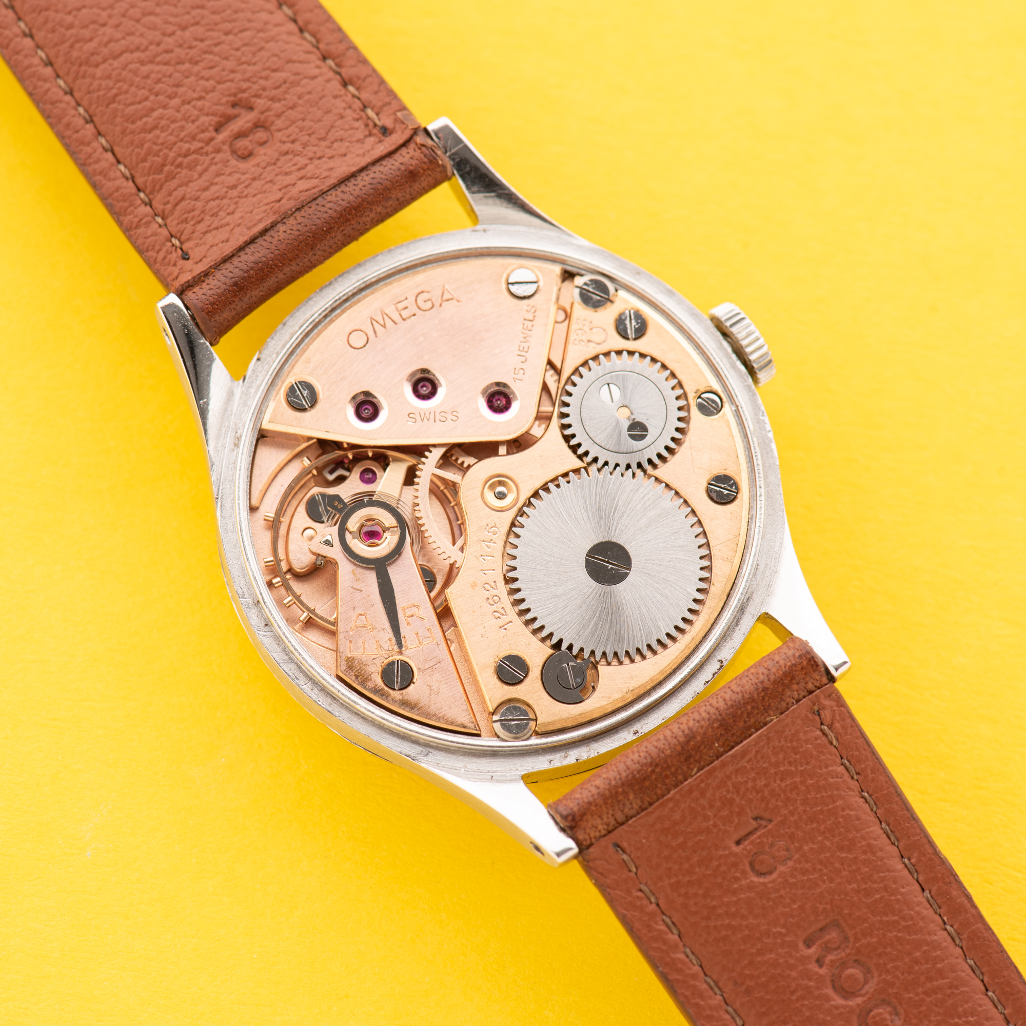 Zicht op Omega Jurk Kleine Seconden Cal 265 vanaf 1950 Ref 2540