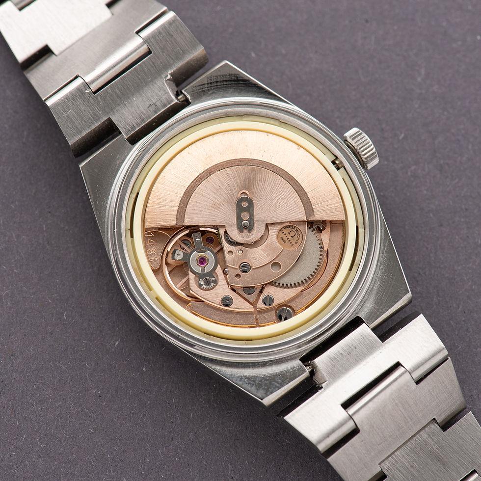 Miniature : Omega Genève Automatic Date Grey Dial from 1972 Réf 166.099