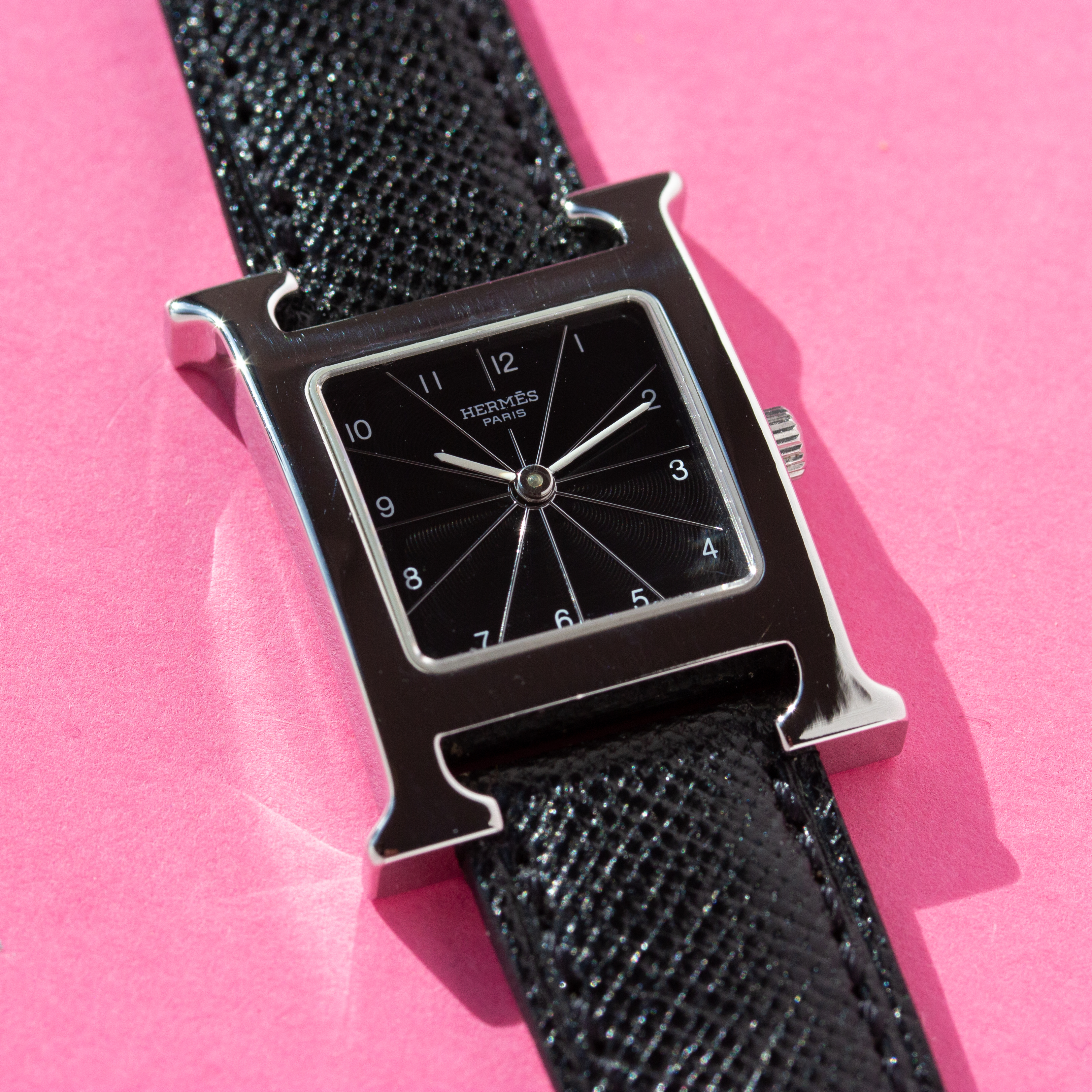 View of Hermes Time H Black ref HH1.210