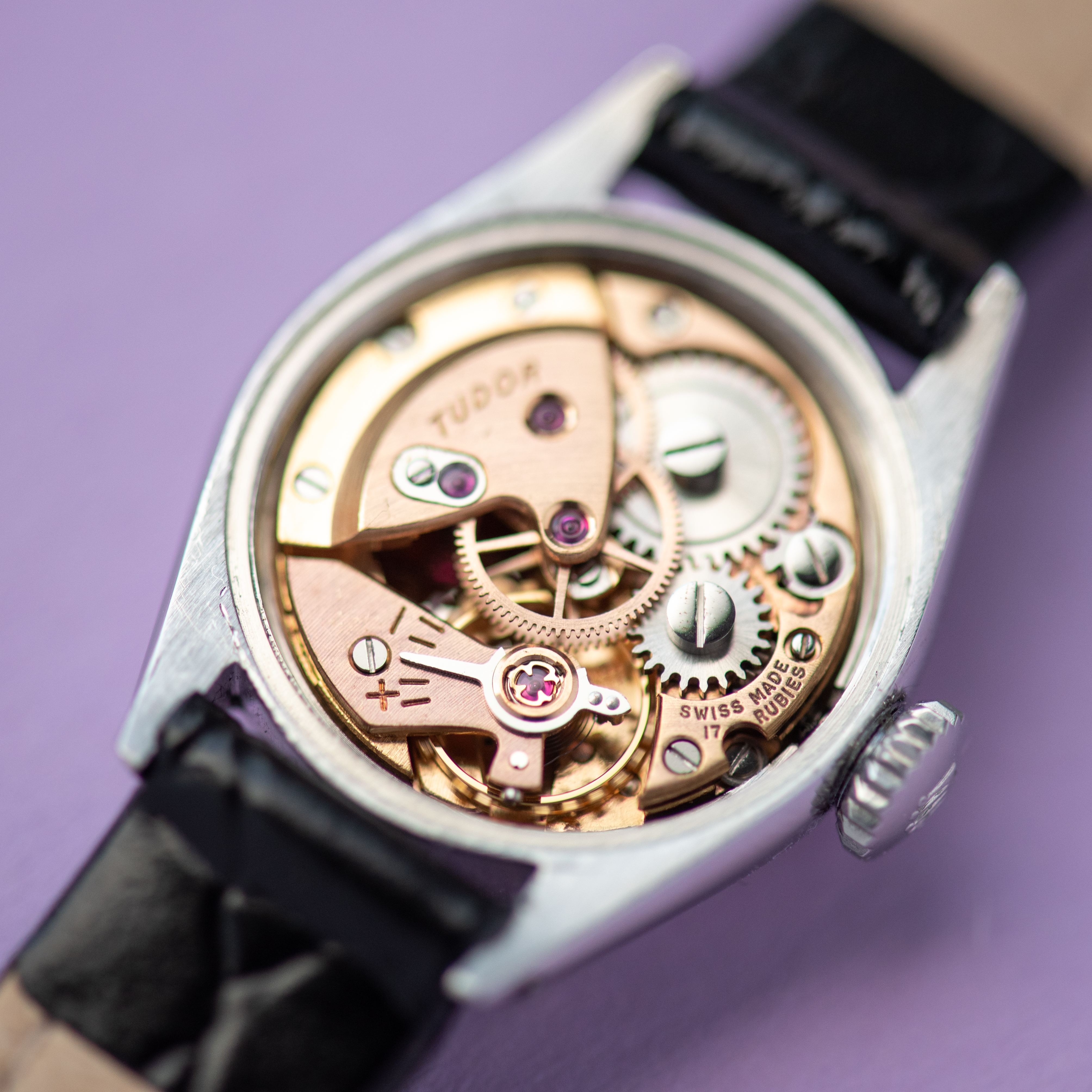 View of Tudor Small Rose Oyster Royal Shock-Resisting Réf 7935 from 1957