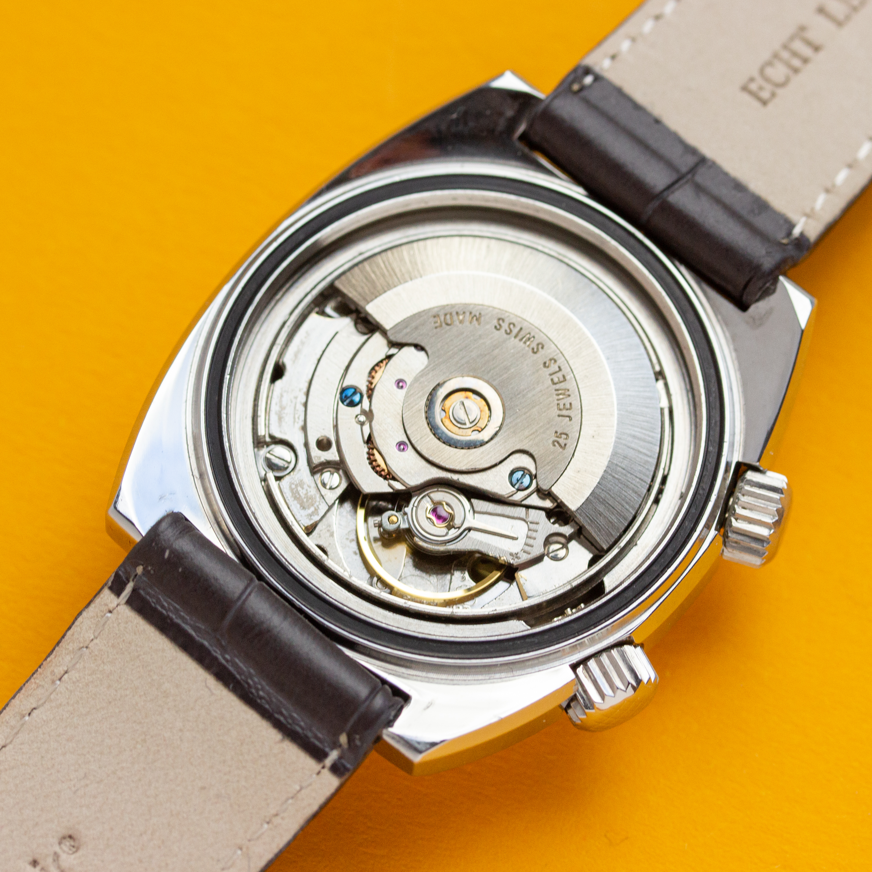 View of IAXA Seven Seas Automatic Super Compressor Diver Piquerez SA EPSA ref 7322