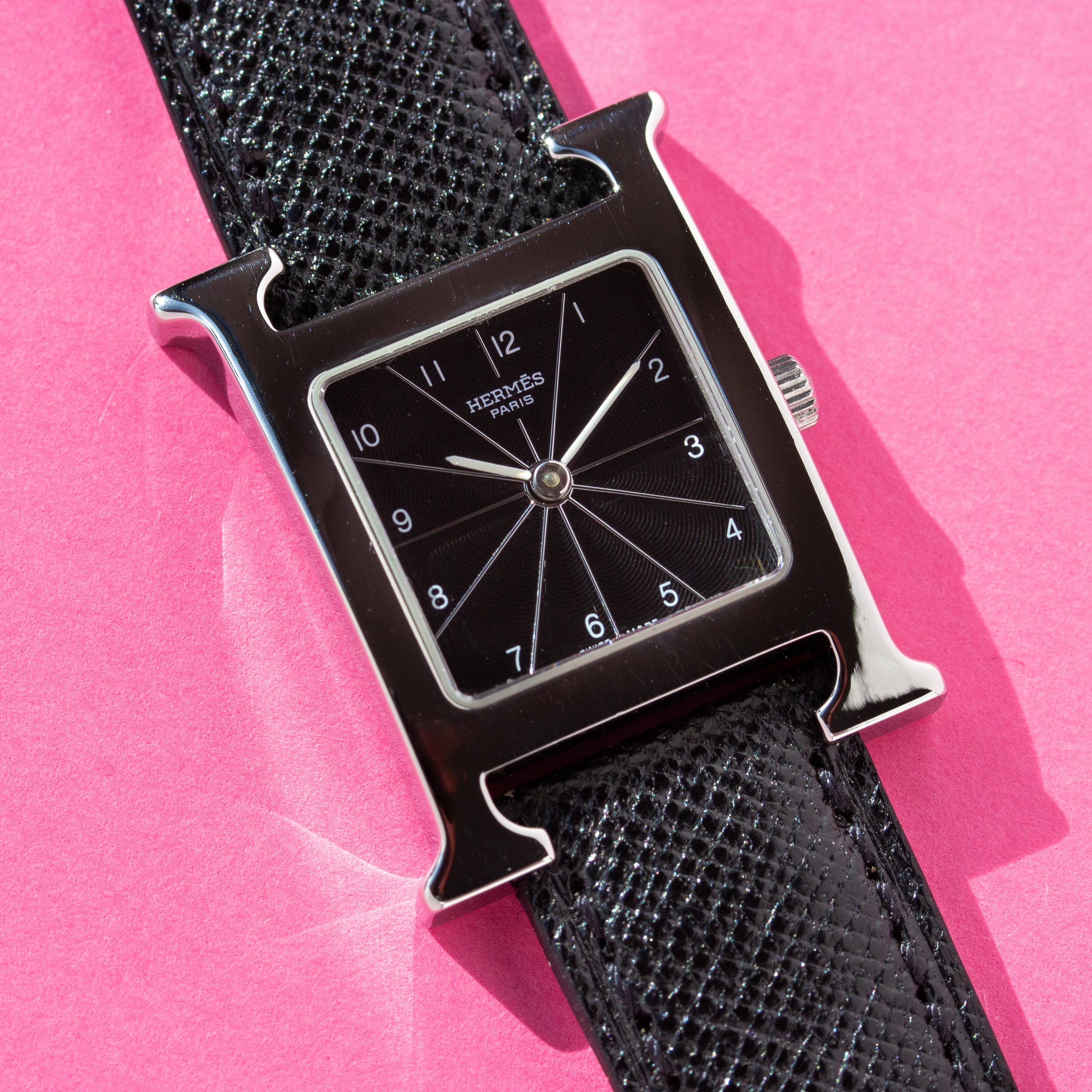 View of Hermes Time H Black ref HH1.210