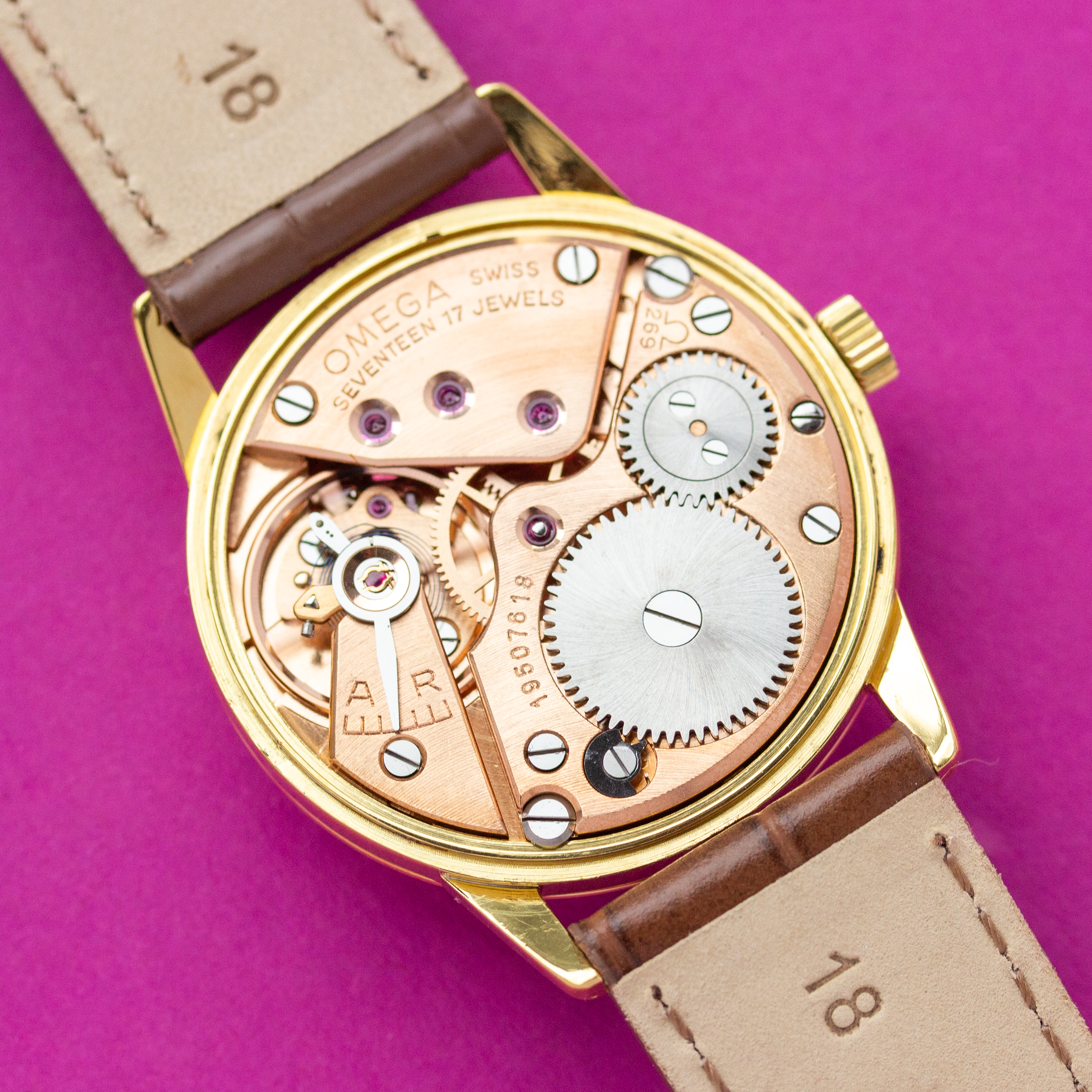 Zicht op Omega Dress sub second cal 269 Réf 14713