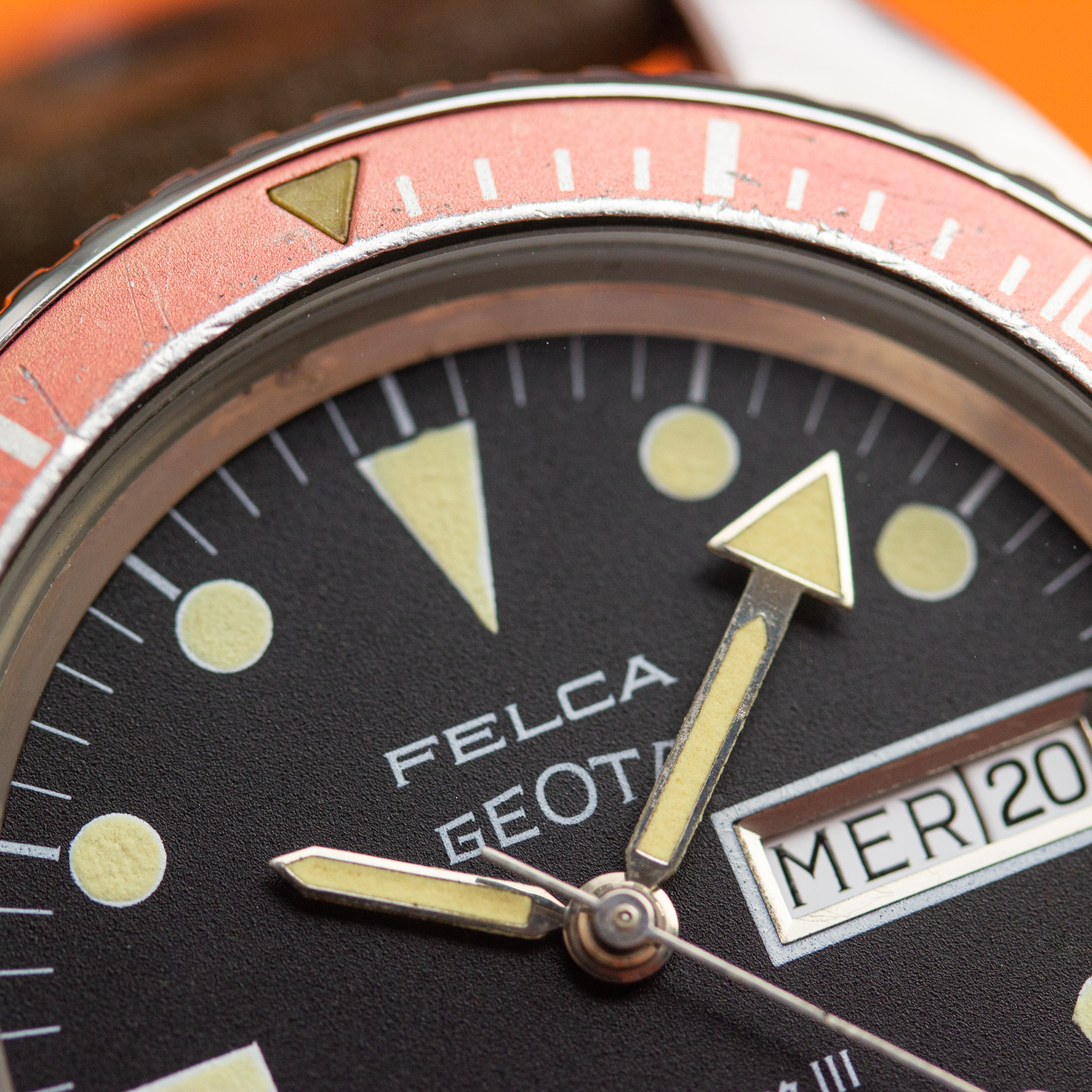 Zicht op FELCA Geota Seascoper III réf 8113 cal 2836-2 PH