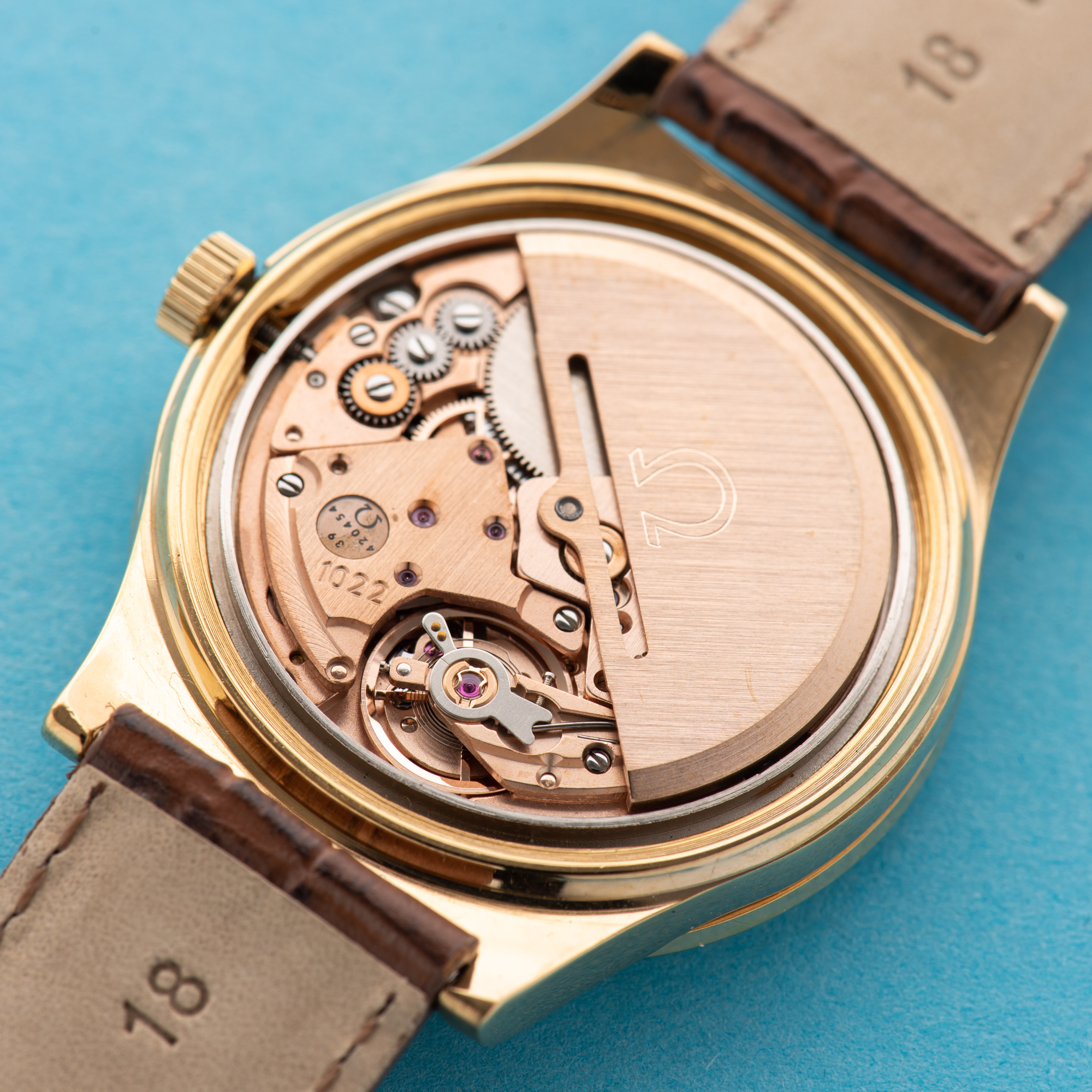View of Omega Geneva Day Date Automatic Jumbo from 1975 Ref 166.0169