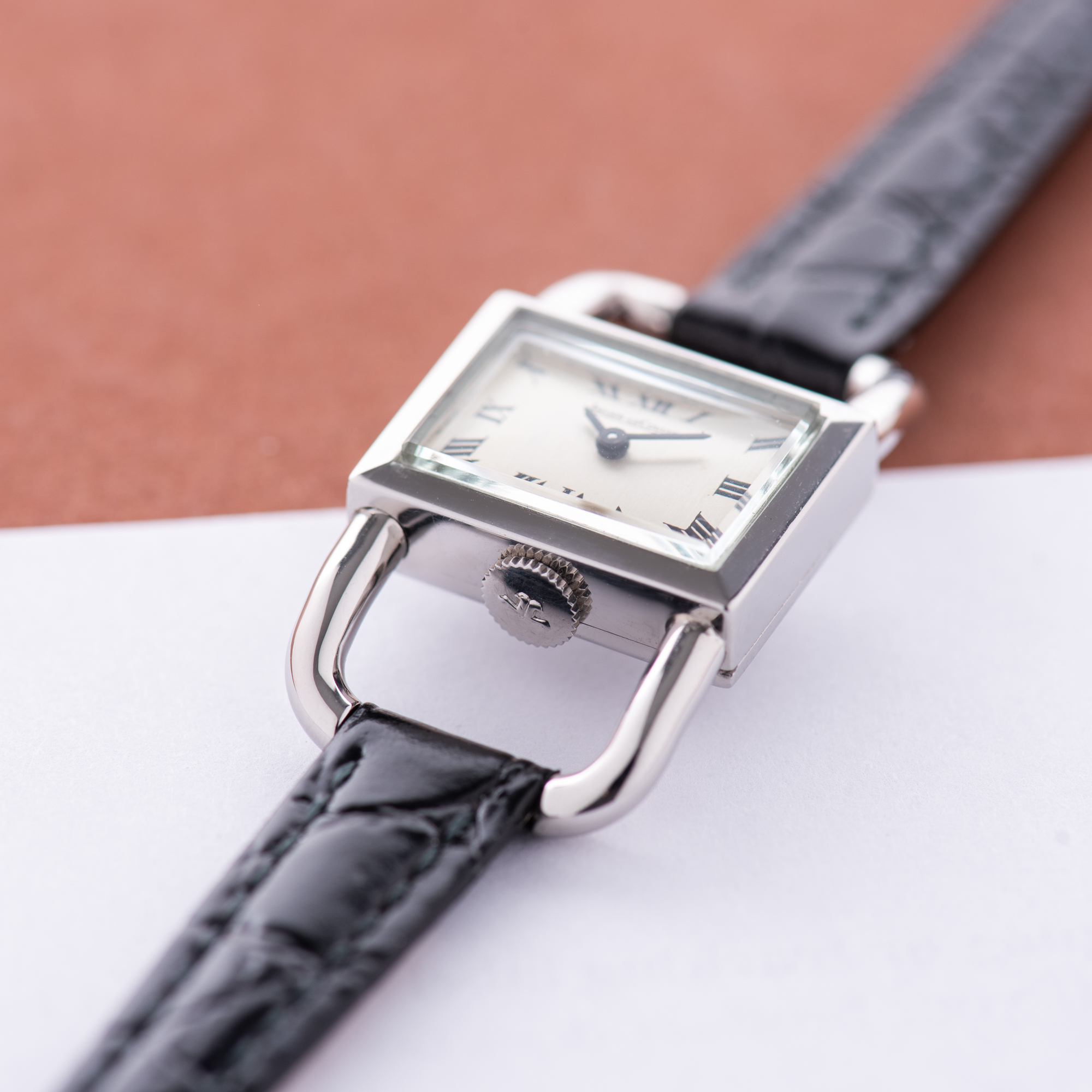 View of Jaeger-LeCoultre Etrier Lucchetto for Hermes Réf 1670.42