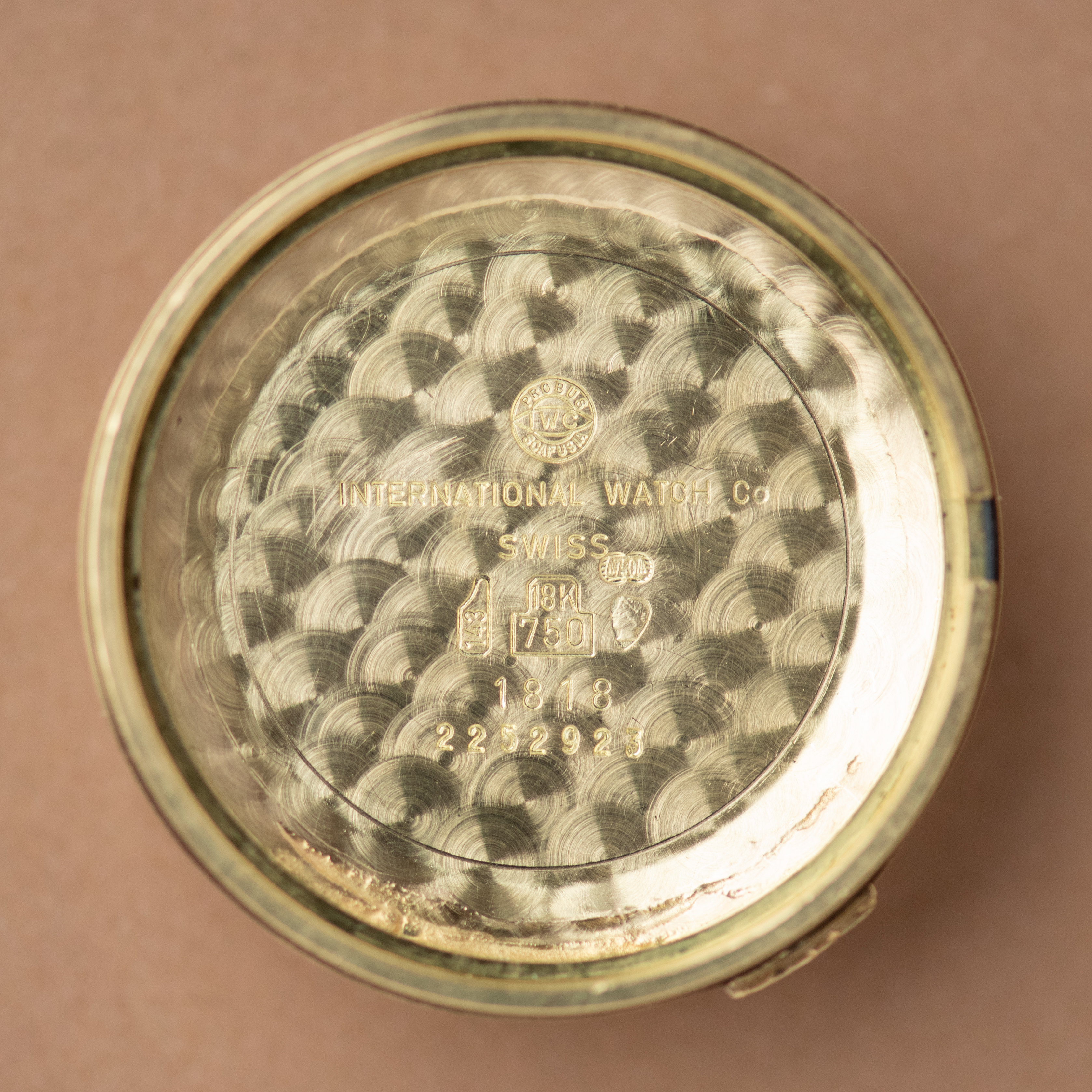 View of IWC Dress Watch Automatic Date Pellaton Ref 1818 Cal C.8541B