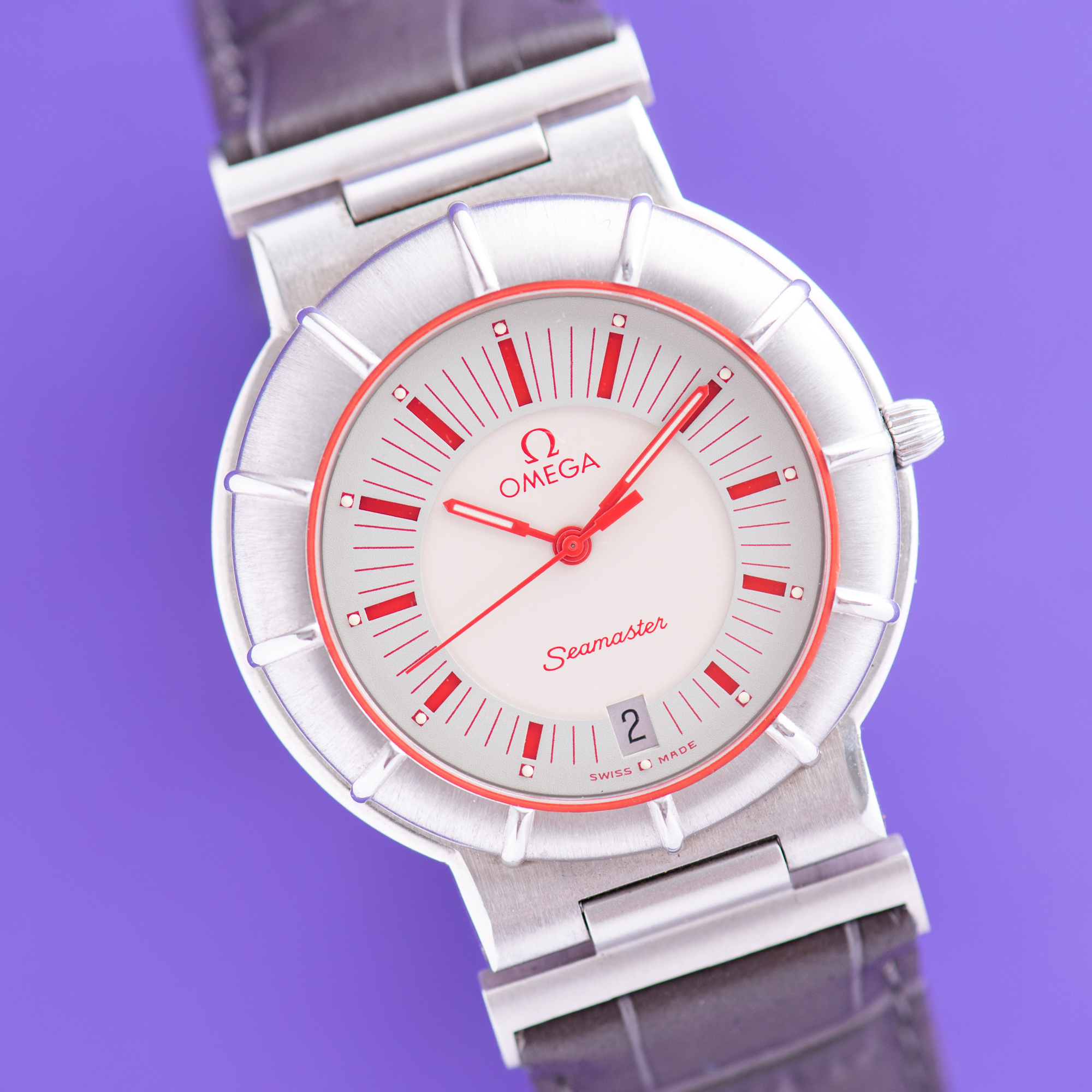 Vue de Omega Seamaster Dynamic II "Spider Case" Red NOS