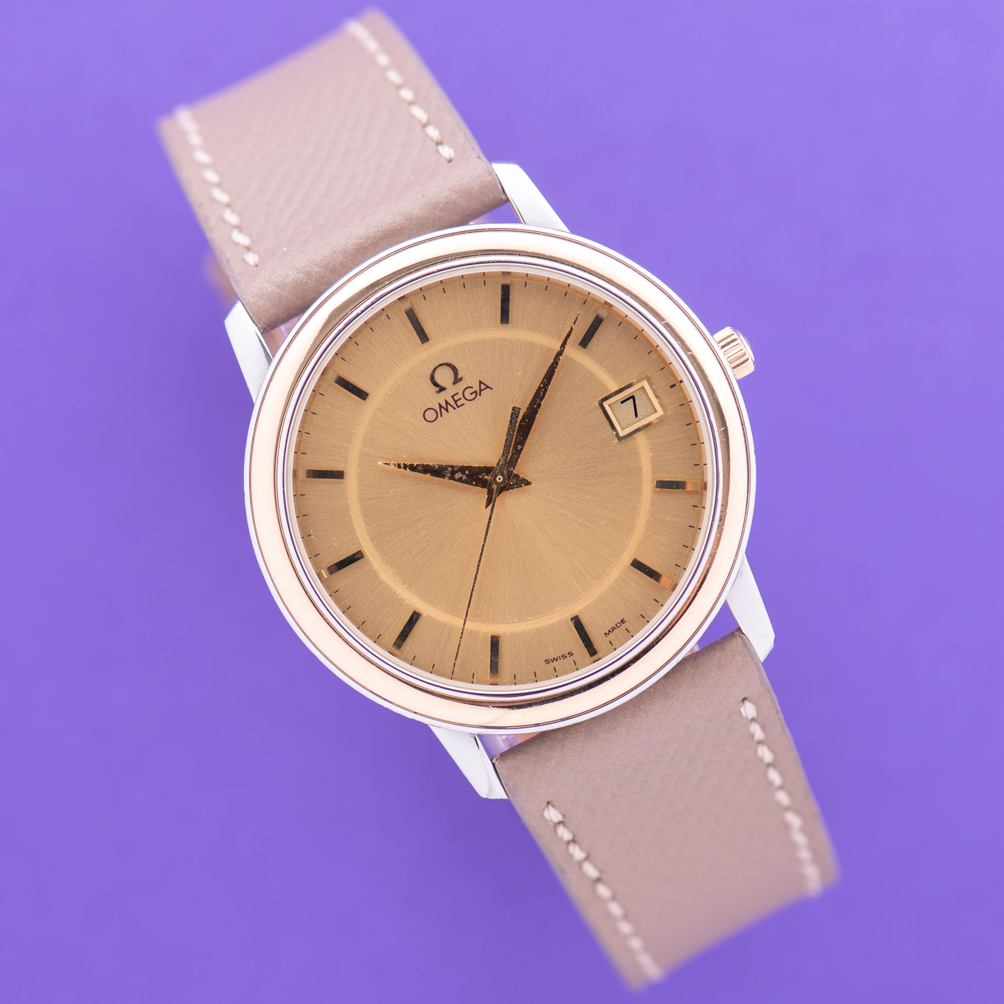 Omega De Ville Prestige Gold/Steel Quartz Réf 196.1150