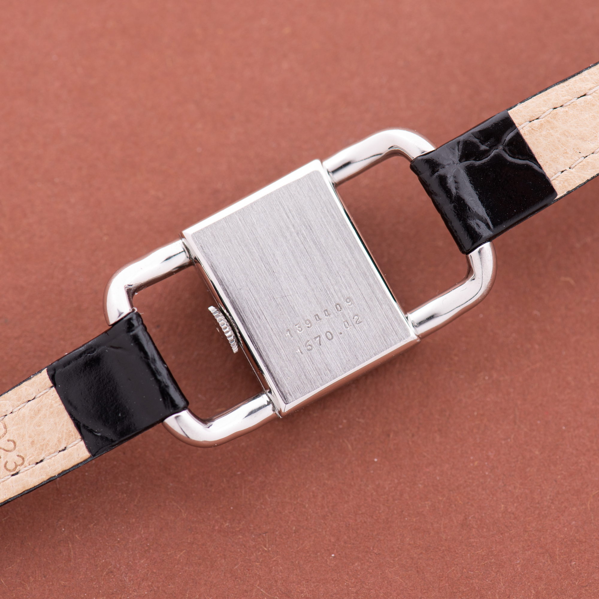 View of Jaeger-LeCoultre Etrier Lucchetto for Hermes Réf 1670.42
