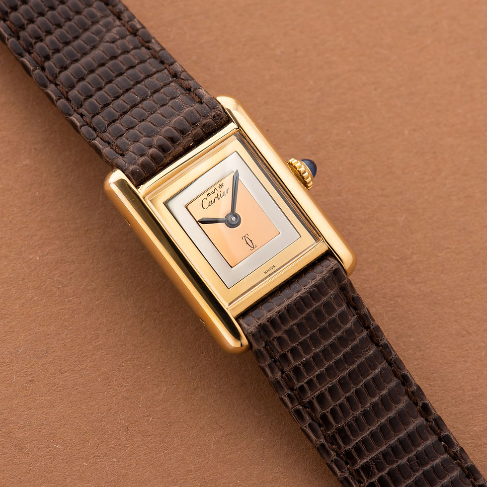 Thumbnail: Cartier Must de Tank de Must Vermeil PM Trinity Dial