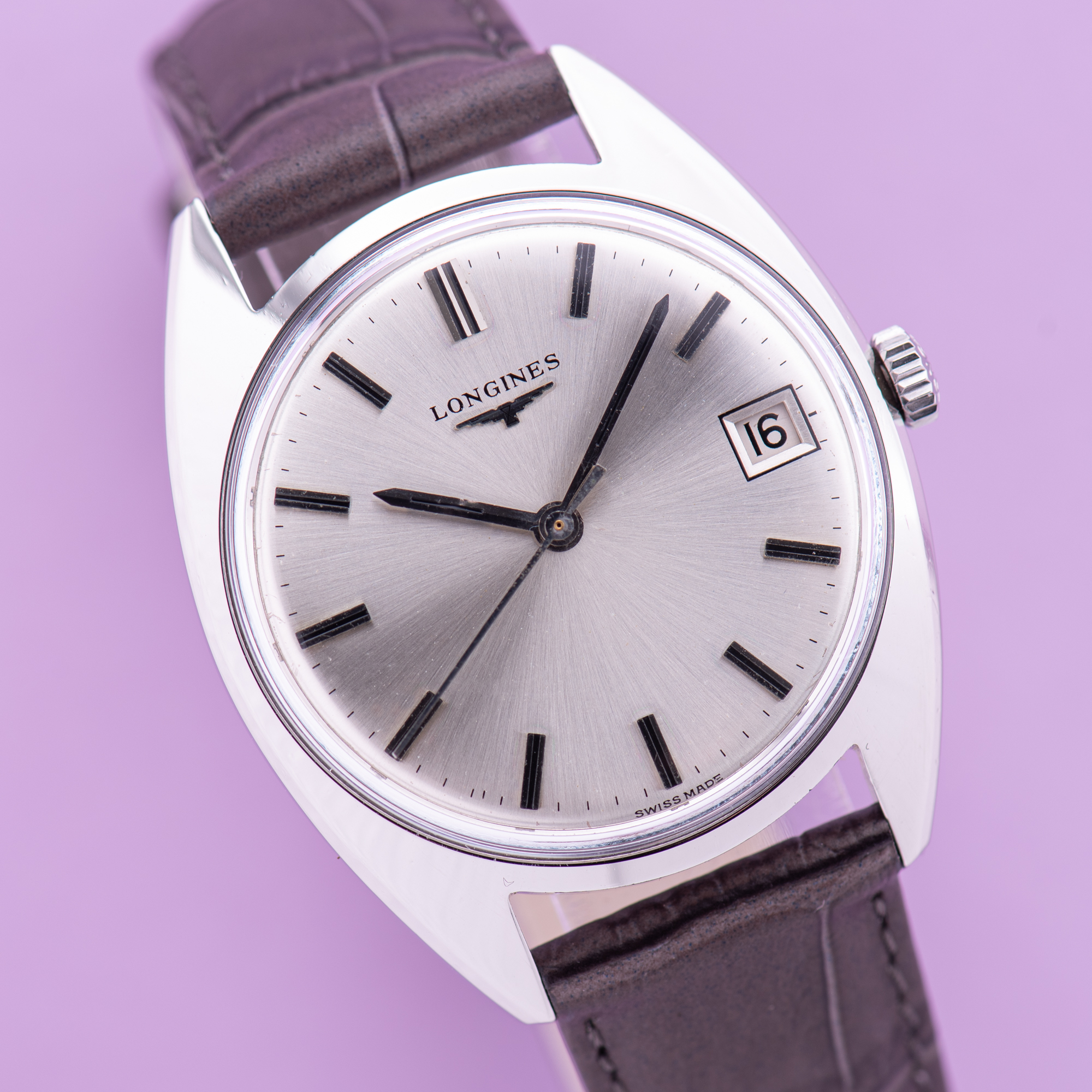 View of Longines Dress Watch Centre Seconds Cal 285 Ref 7912