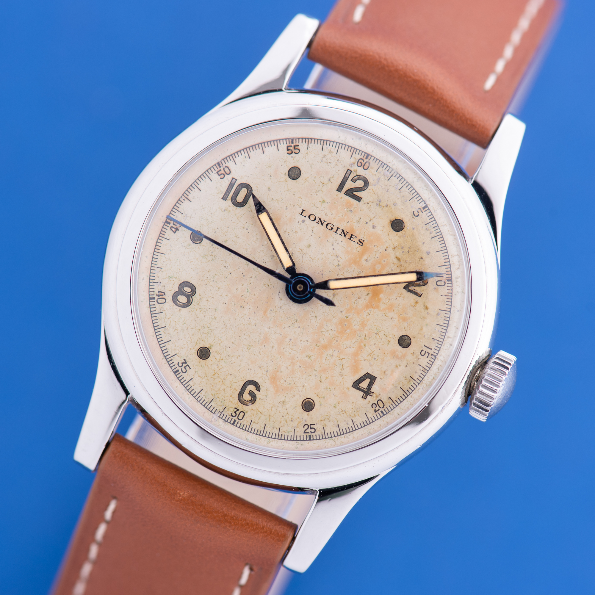 Vue de Longines Dress Watch Centre Seconds 1940s Réf 6099
