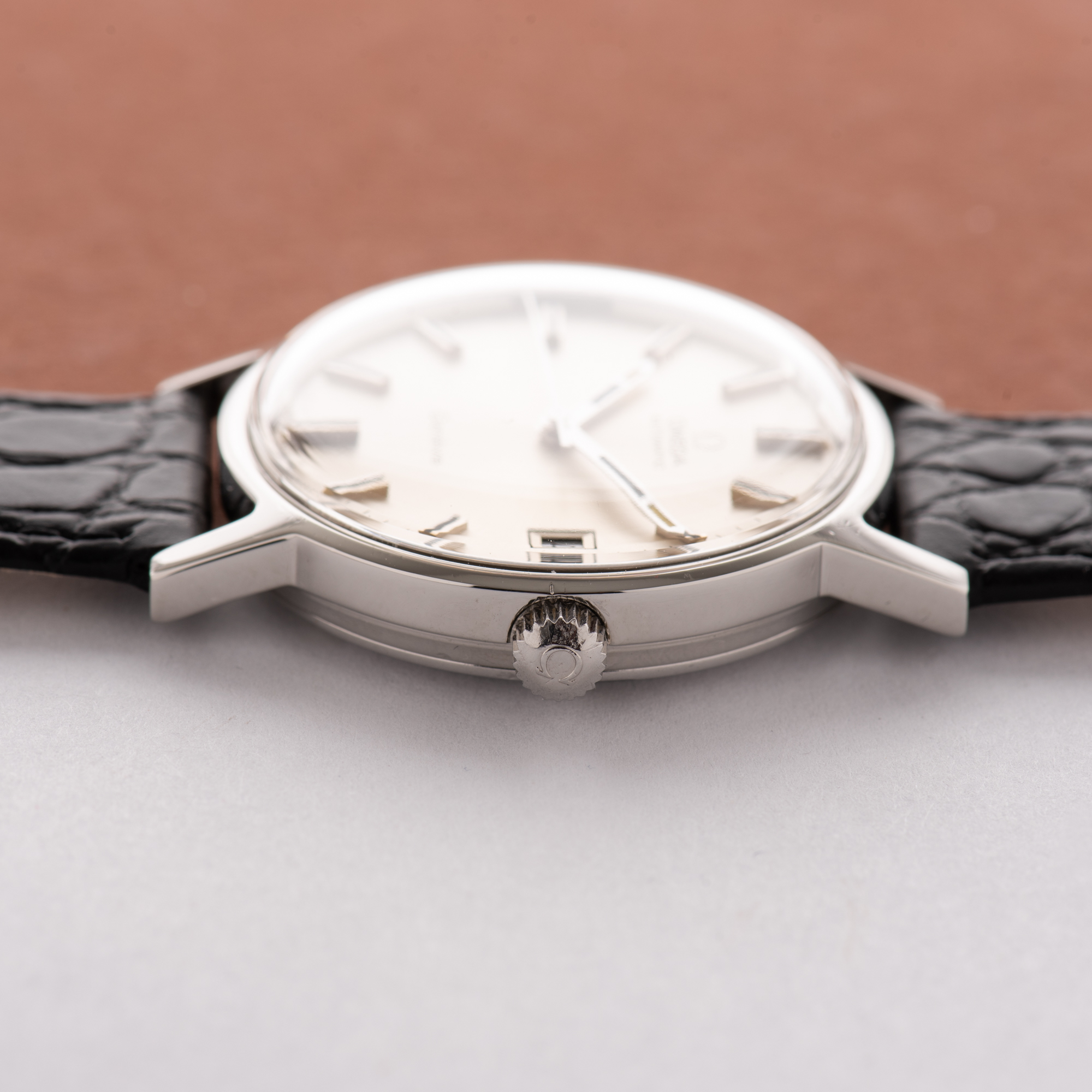 View of Omega Geneva Automatic Date From 1971 Ref 166.0163