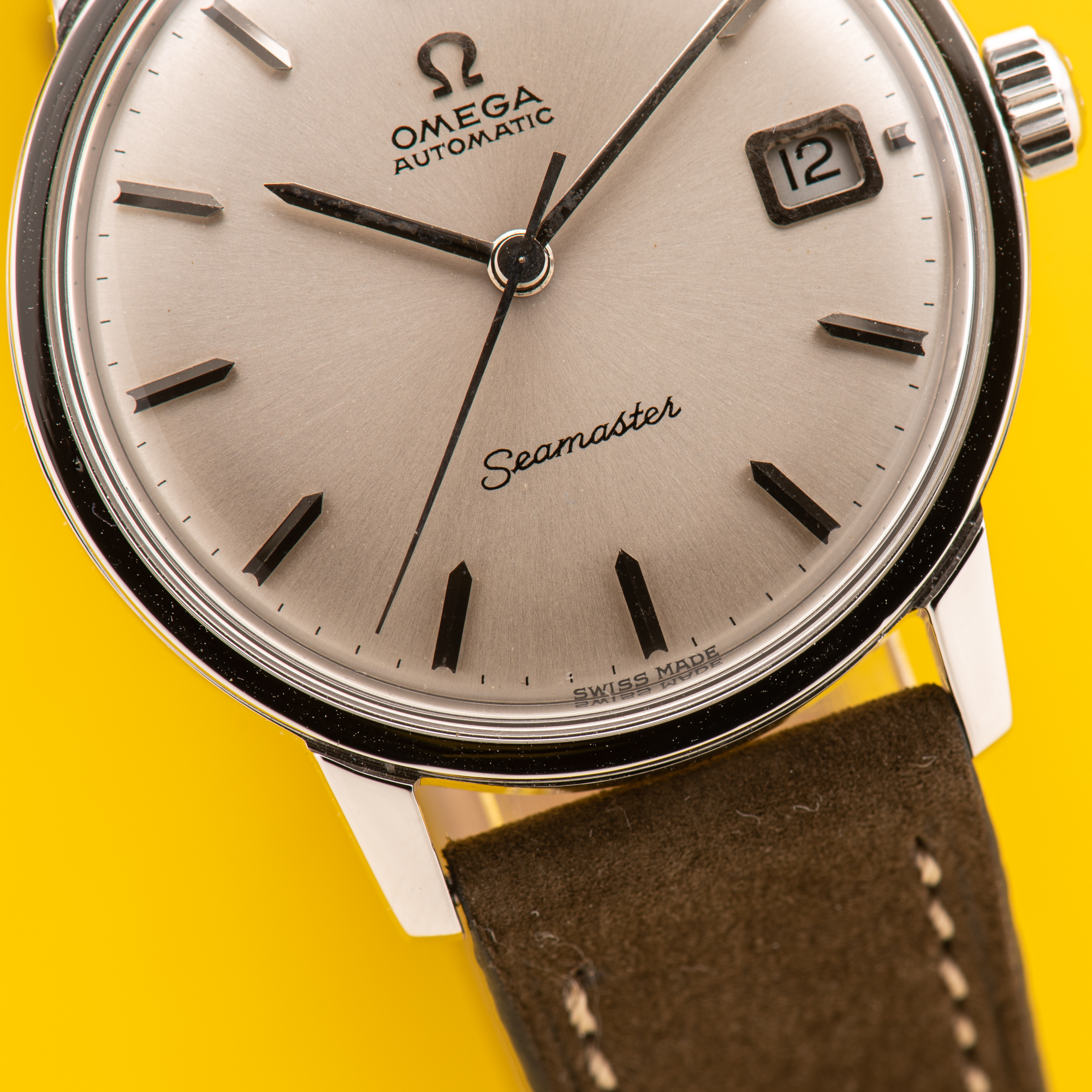 Vue de Omega Seamaster Automatic Date from 1965 Réf 166.002