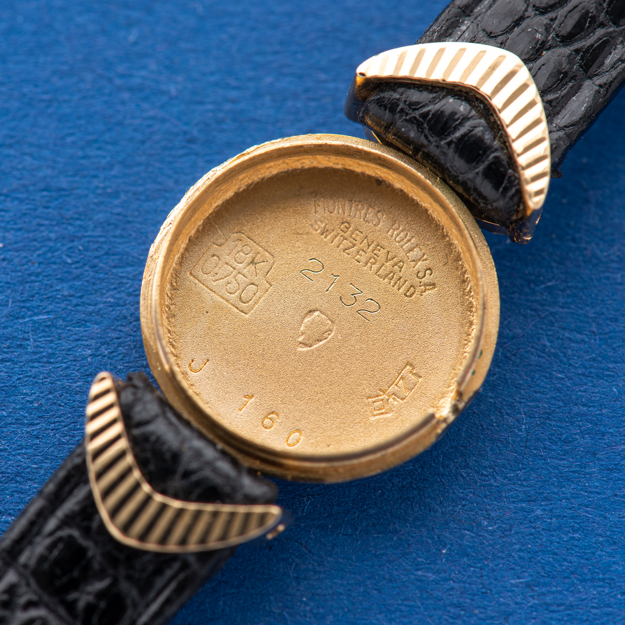 View of Rolex Precision Cocktail watch 18K Yellow Gold Ref 2132