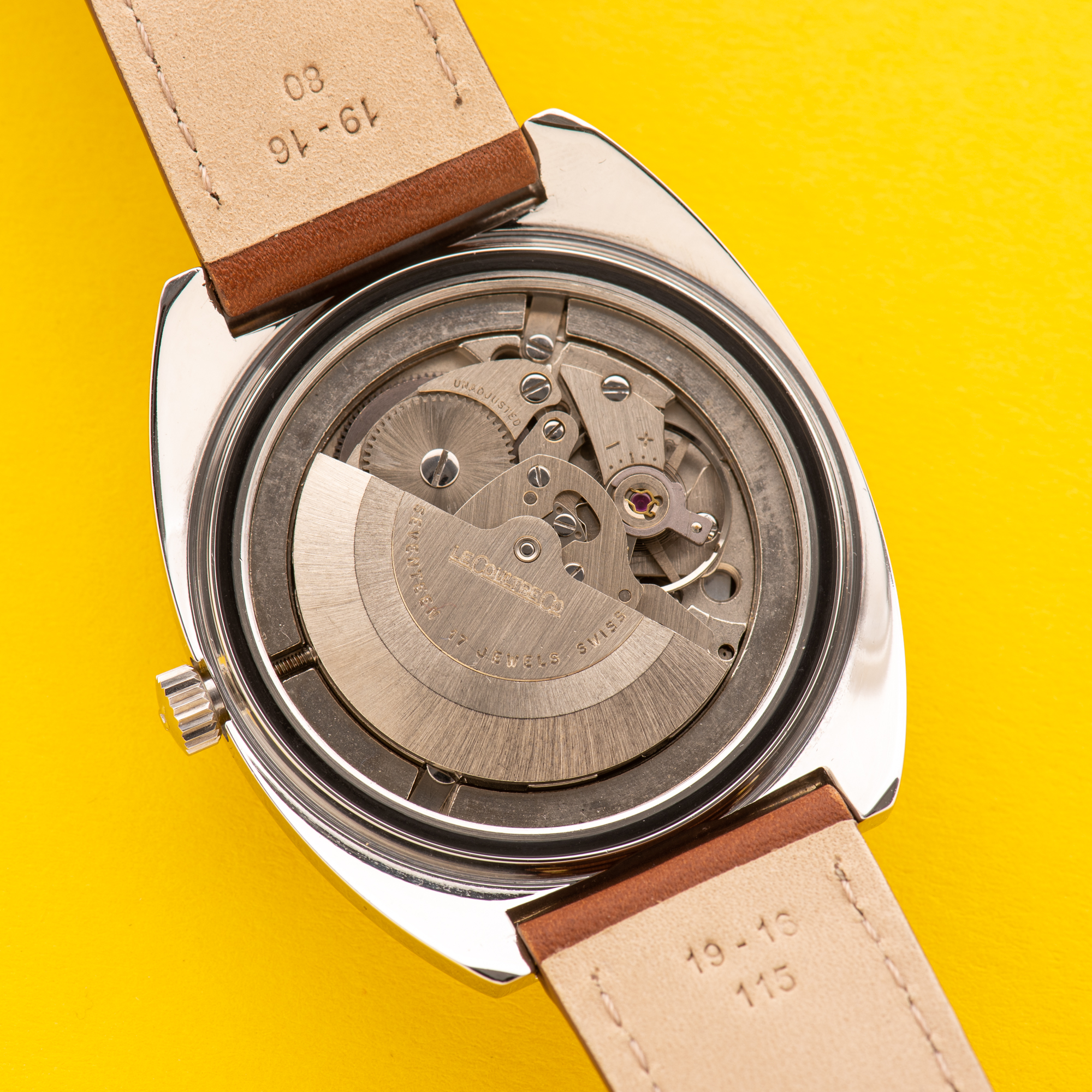 Vue de Jaeger LeCoultre Club Automatic Day Date Acier Réf E0300505