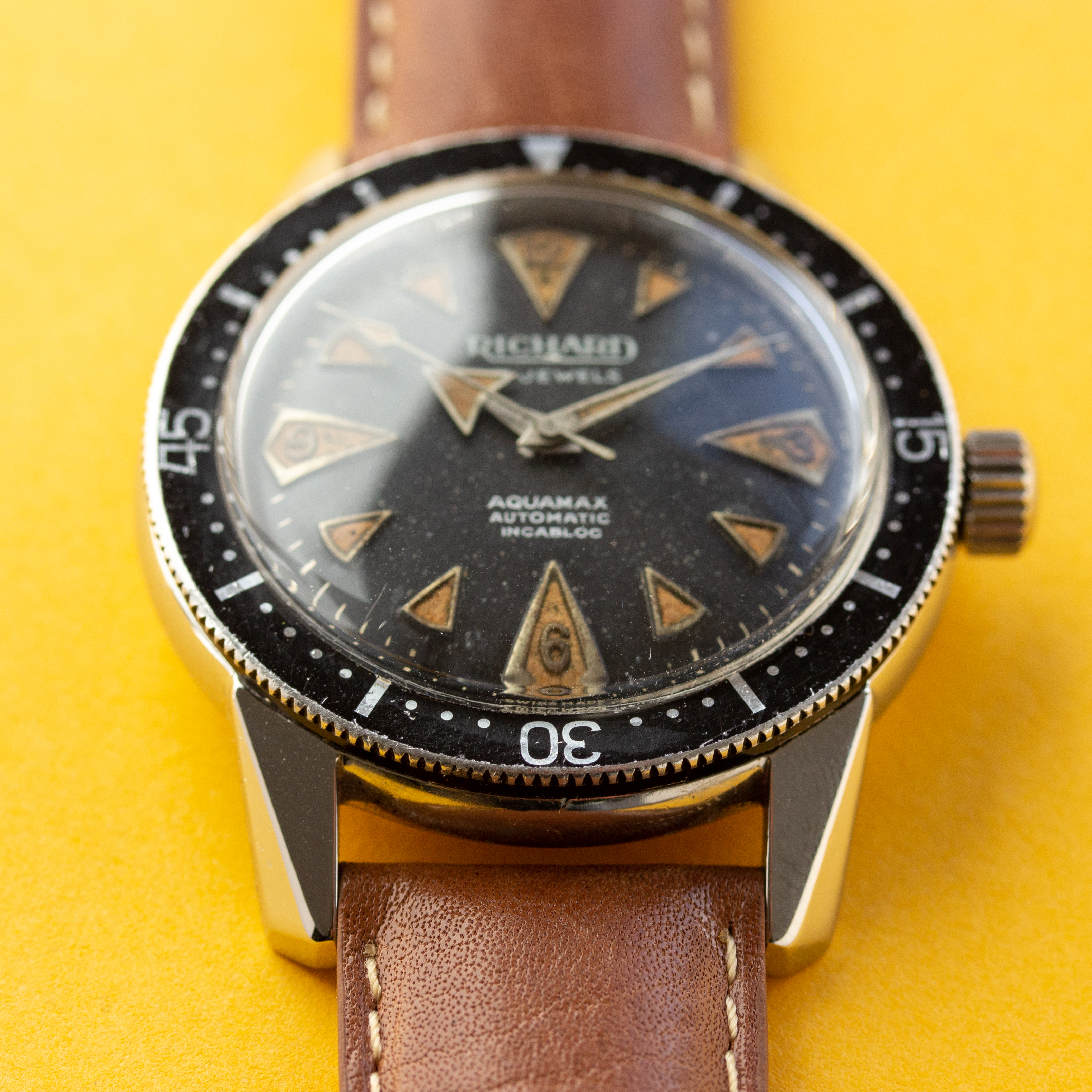 Vue de Richard Aquamax 17 Jewels Automatic Compressor Diver réf 8827