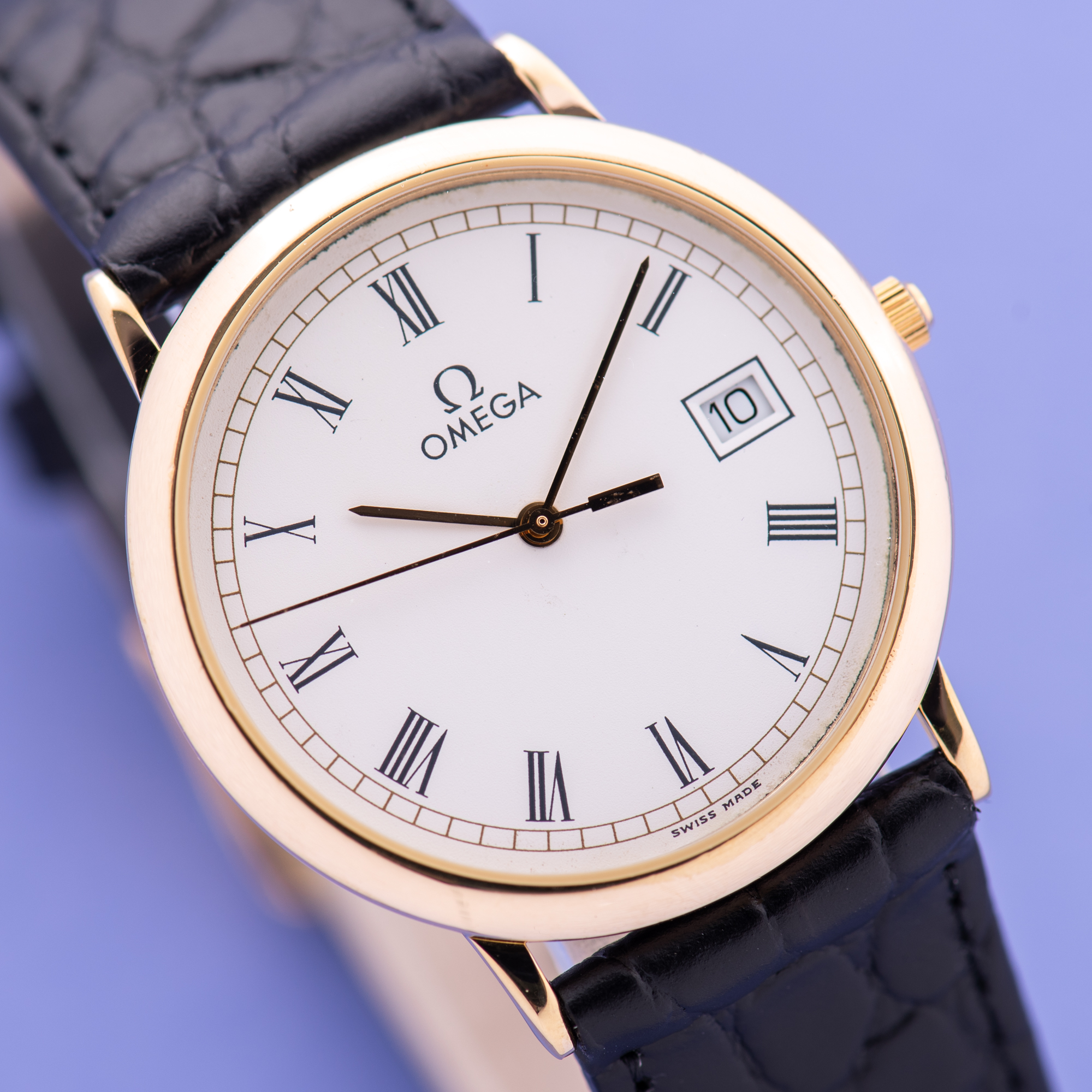Vue de Omega De Ville Date Quartz Réf 196.0312