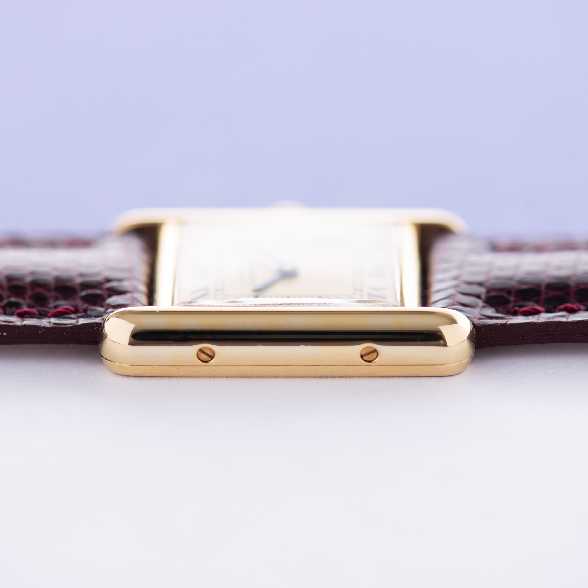 Zicht op Cartier Must by Tank Vermeil Quartz Roman Dial