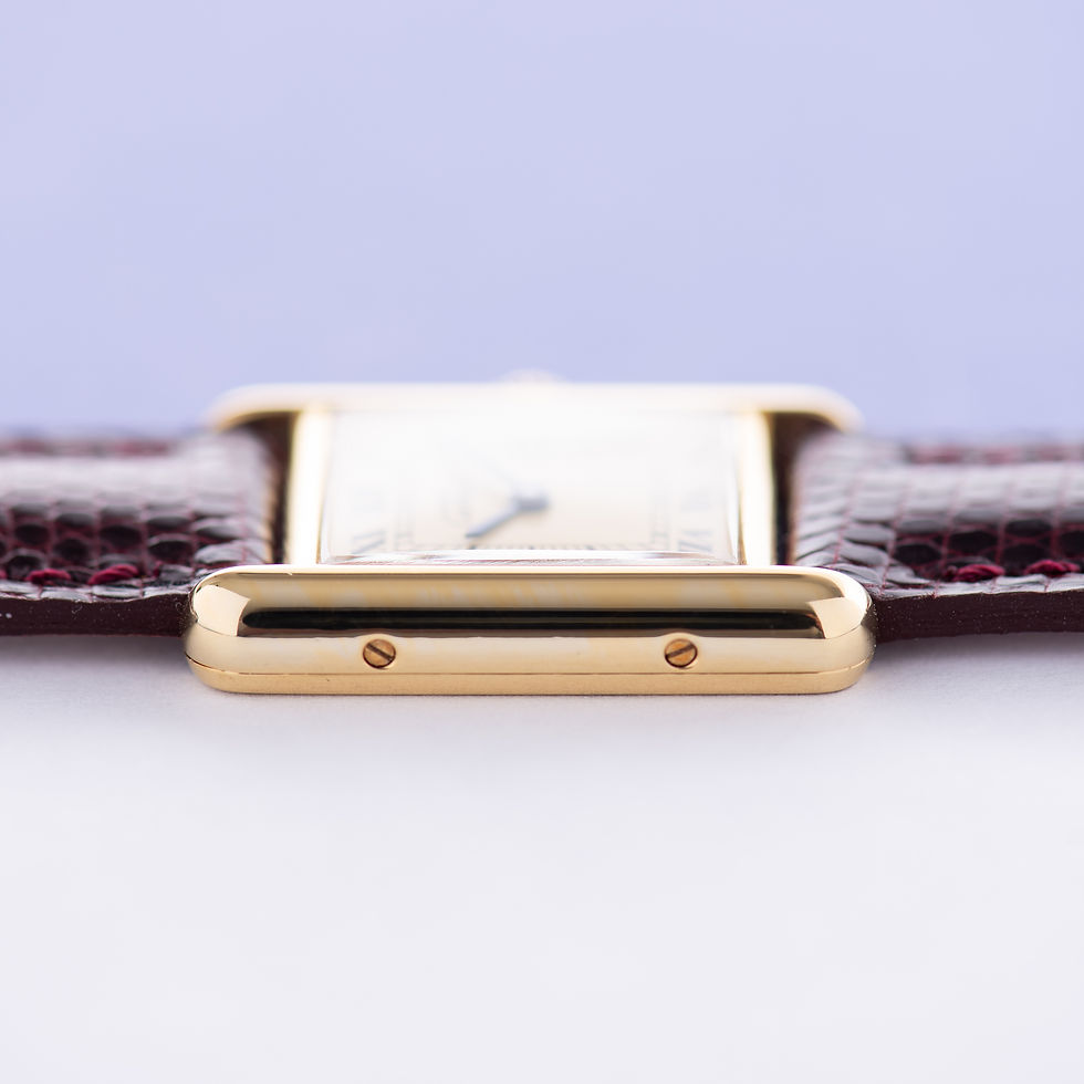 Miniature : Cartier Must de Tank Vermeil Quartz Roman Dial