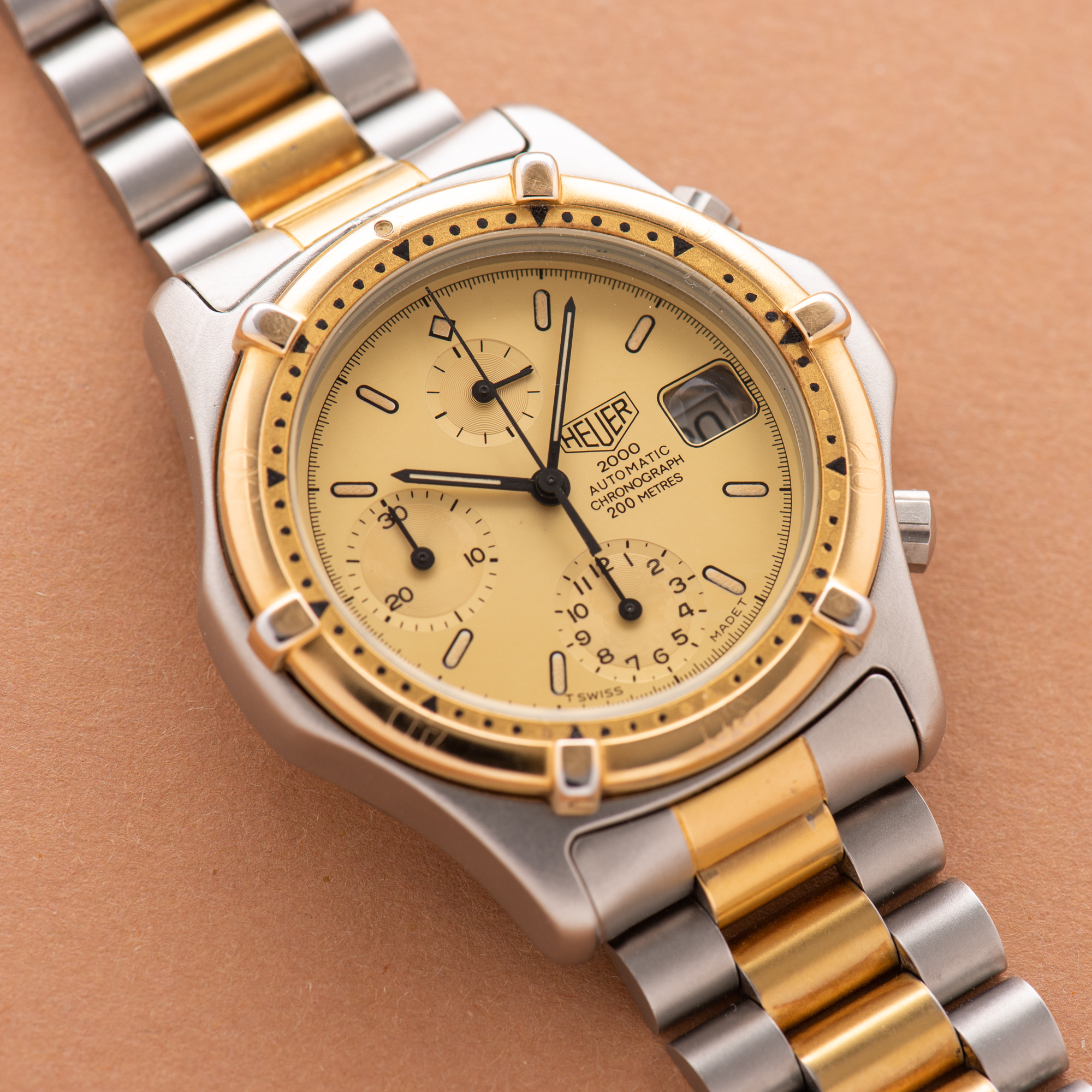 Vue de Heuer 2000 Automatic Chronograph 200 meters Full Set from 1986 Réf 164.006