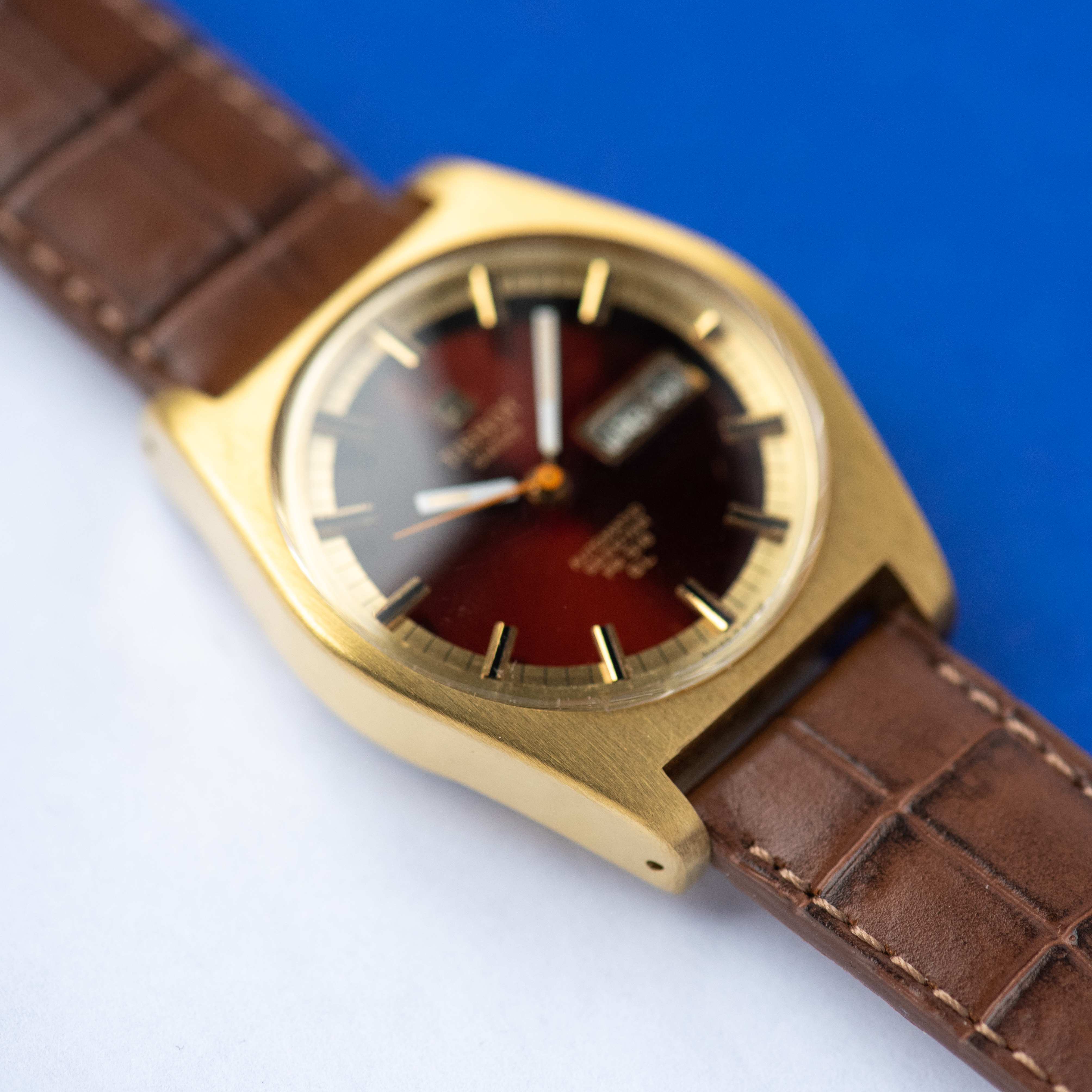View of Tissot Seastar PR516 GL Bordeaux Day Date Automatic